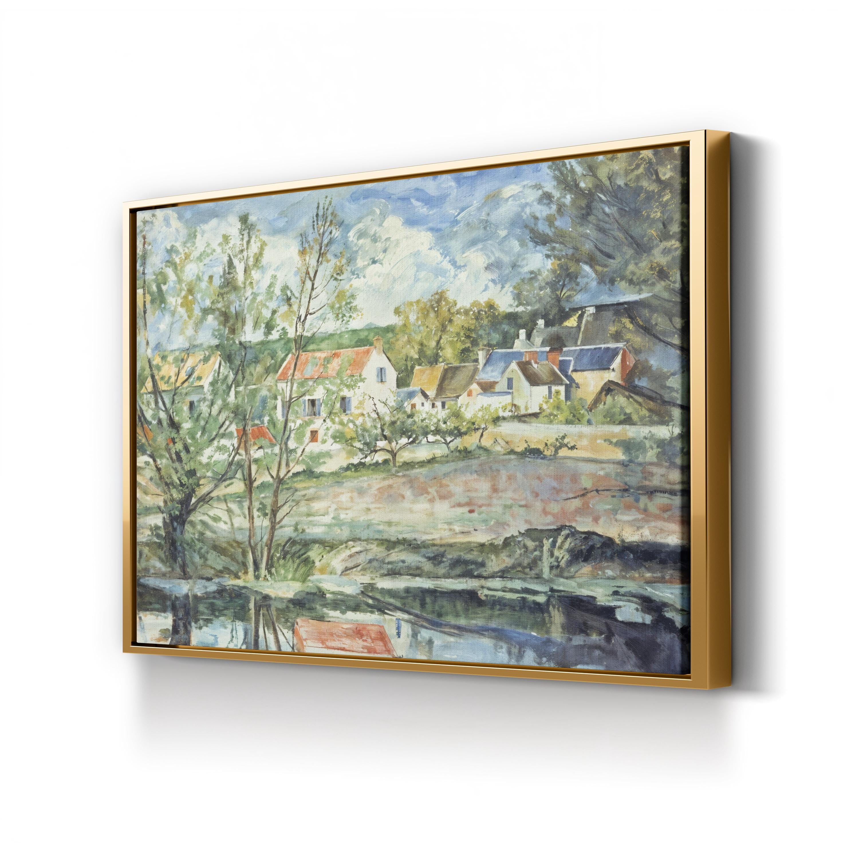 In the Valley of the Oise (1873–1874) Wall Art by Paul Cézanne – Post-Impressionist French Countryside Canvas Print