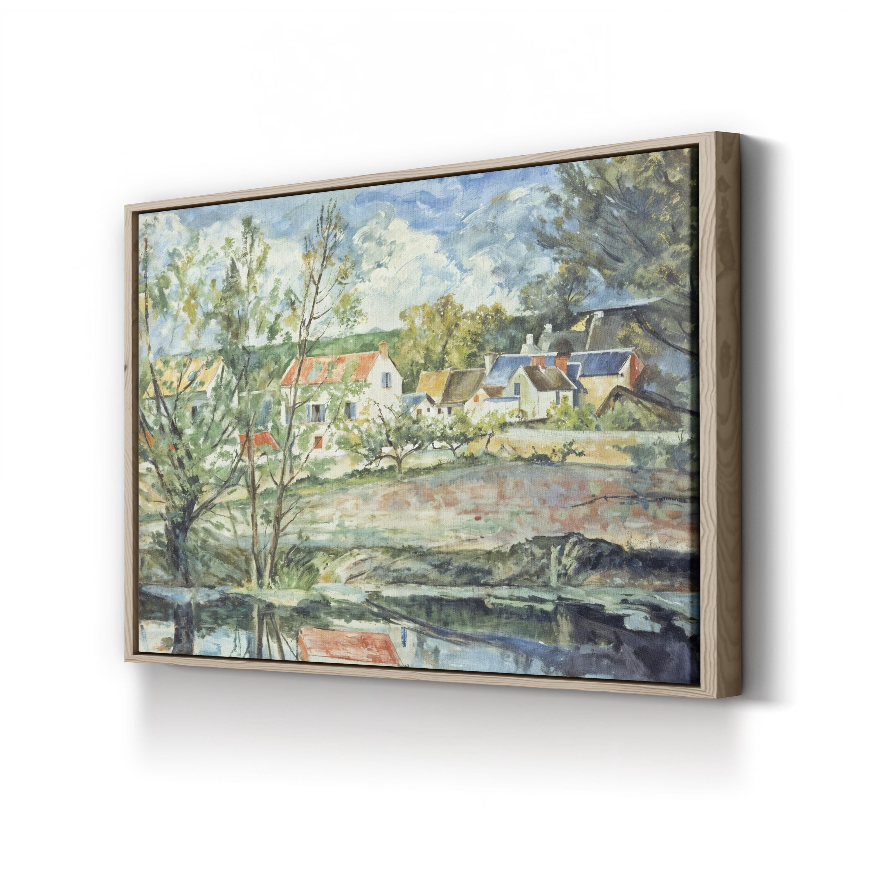 In the Valley of the Oise (1873–1874) Wall Art by Paul Cézanne – Post-Impressionist French Countryside Canvas Print