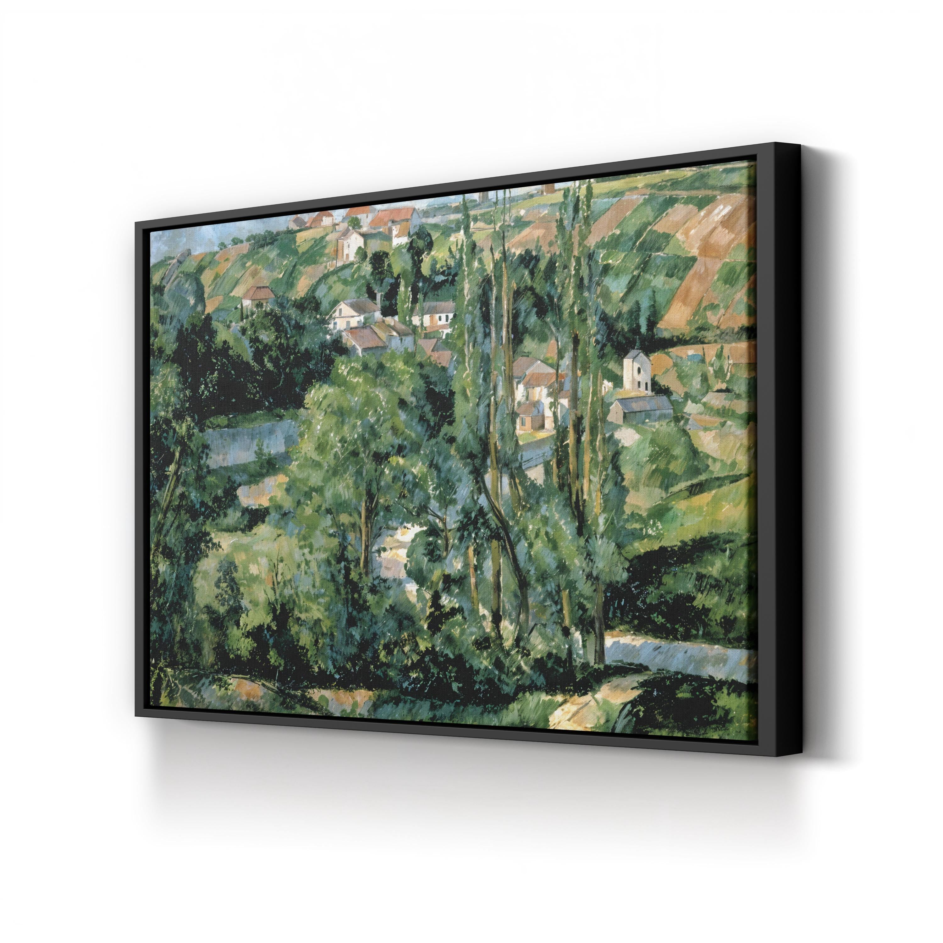 Jalais Hill, Pontoise (1879–1881) – Framed Post-Impressionist Landscape Canvas Art by Paul Cézanne