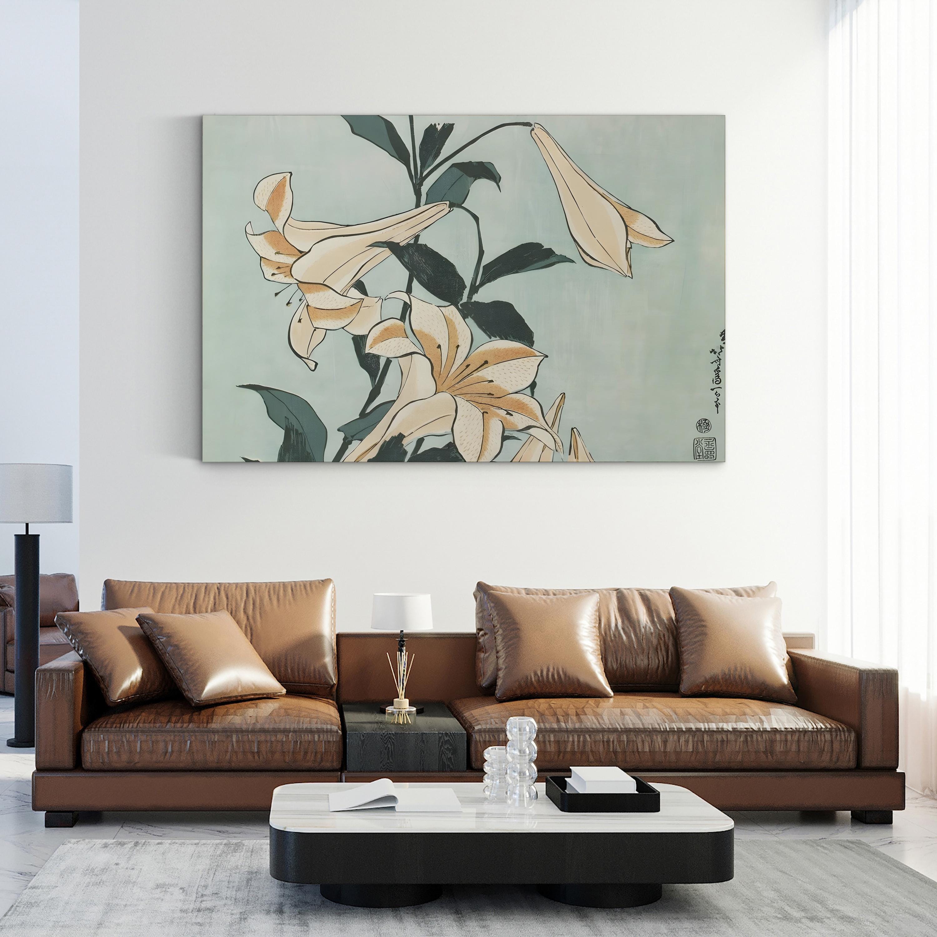Katsushika Hokusai Floral II Japanese Woodblock Wall Art