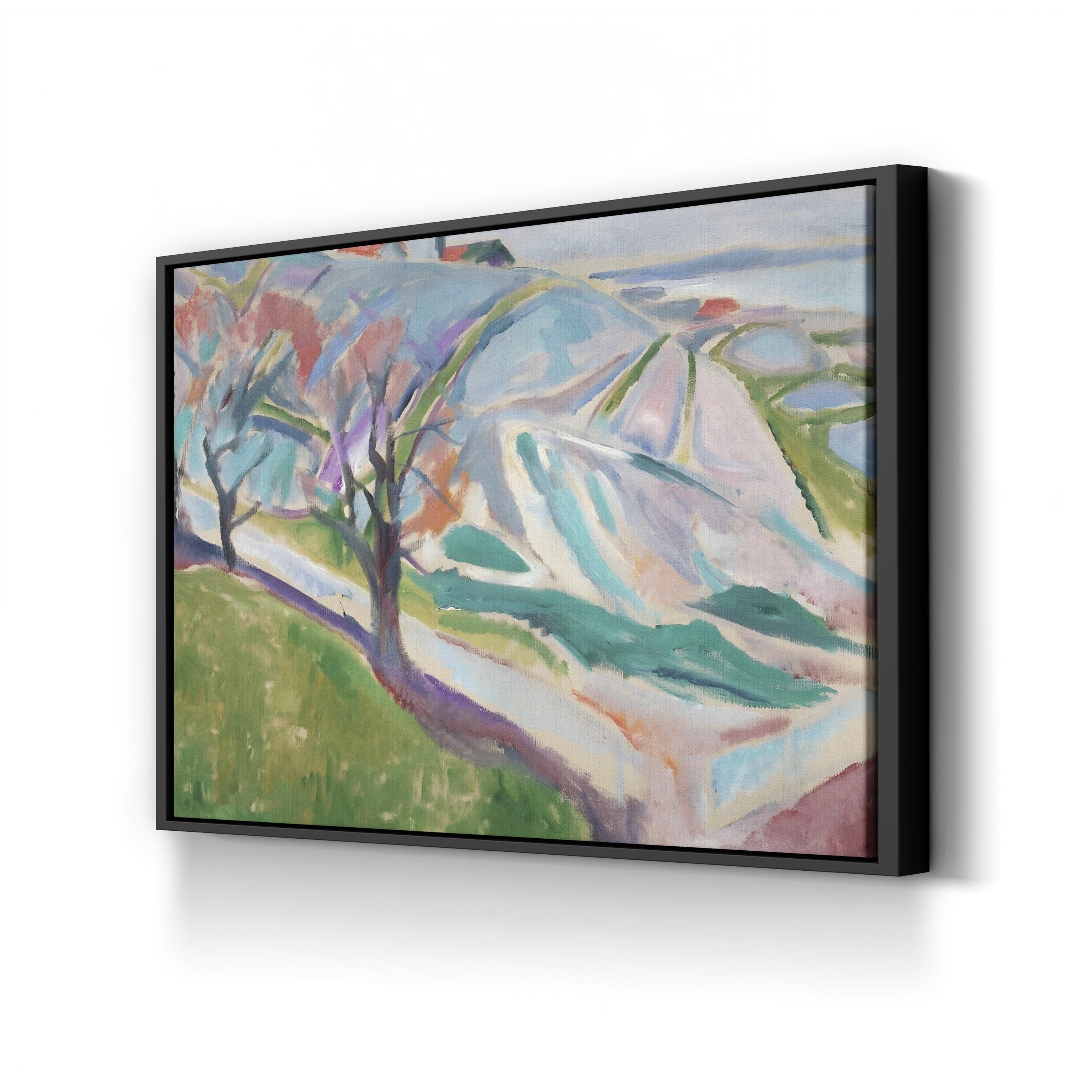Munch Colorful Landscapes I – Edvard Munch Wall Art | Expressionist Landscape Canvas Print