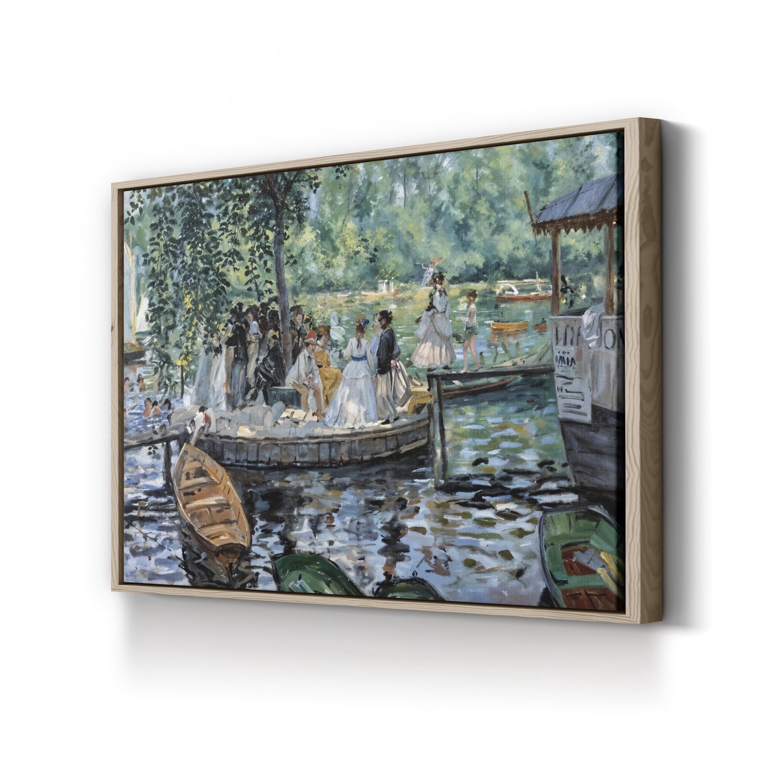 La Grenouillère, Bougival, France Wall Art | Impressionist Boating Scene by Pierre-Auguste Renoir