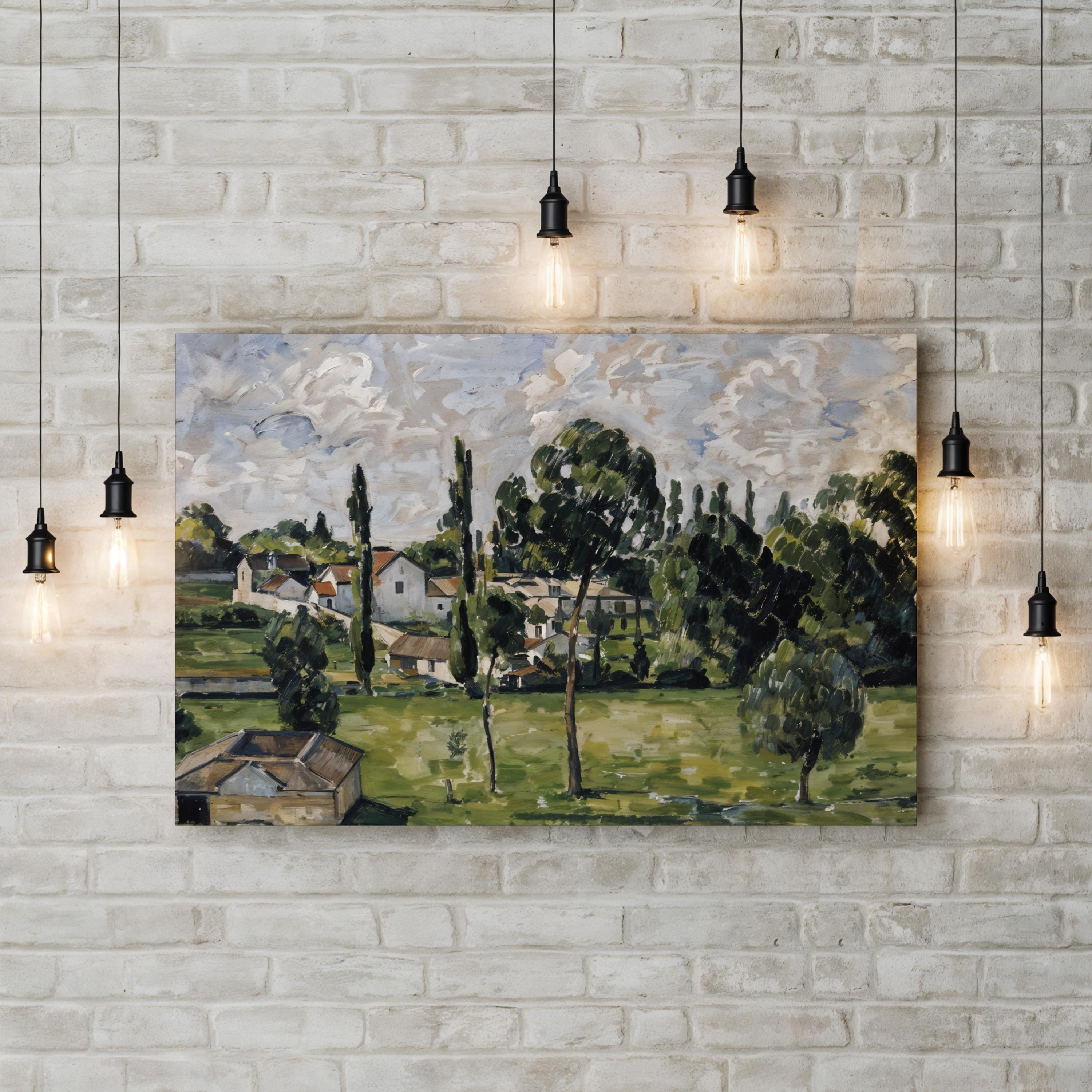 1879 Waterline Landscape – Impressionist Wall Art | Riverside Canvas Print