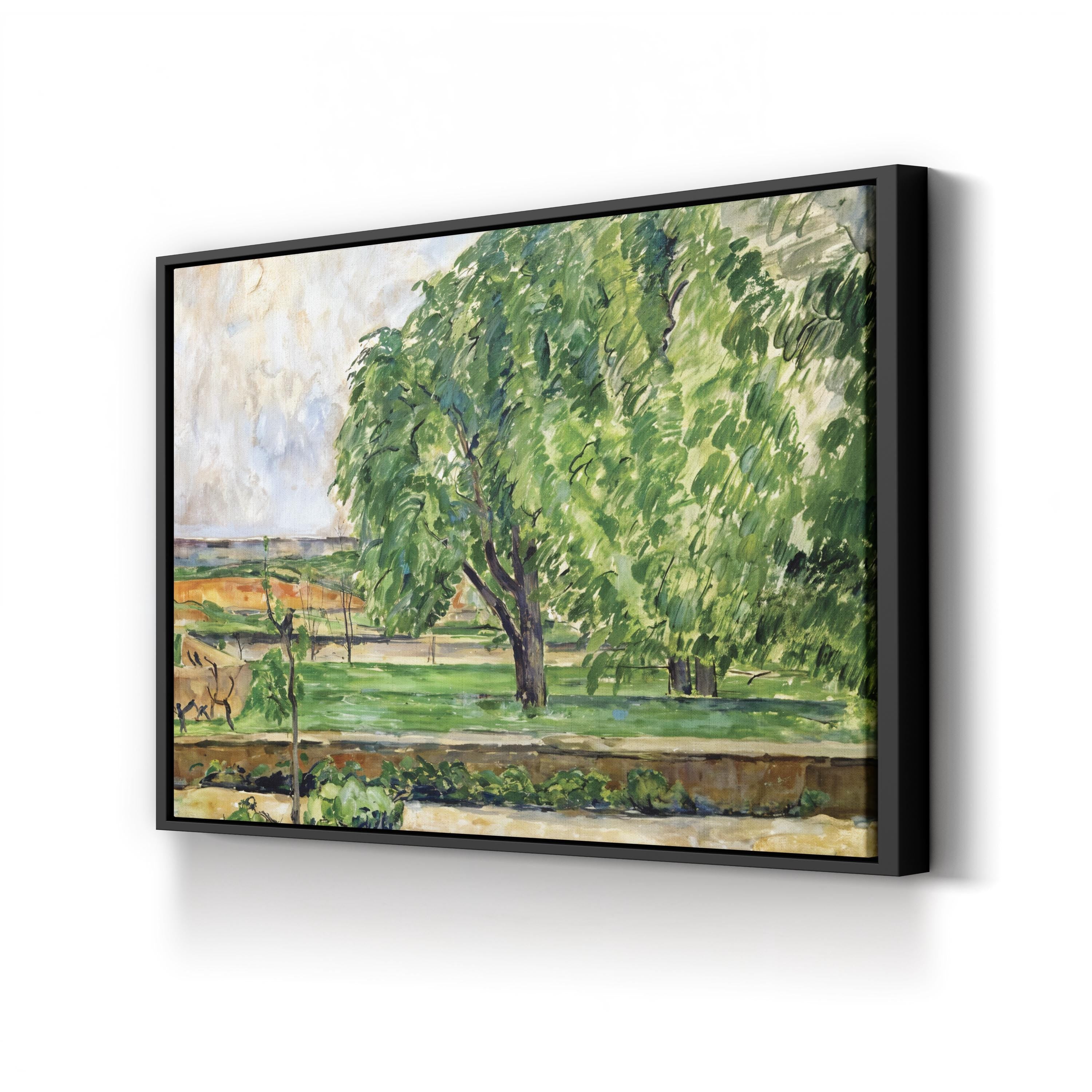 Le Jas de Bouffan Wall Art by Paul Cézanne – French Post-Impressionist Landscape Canvas