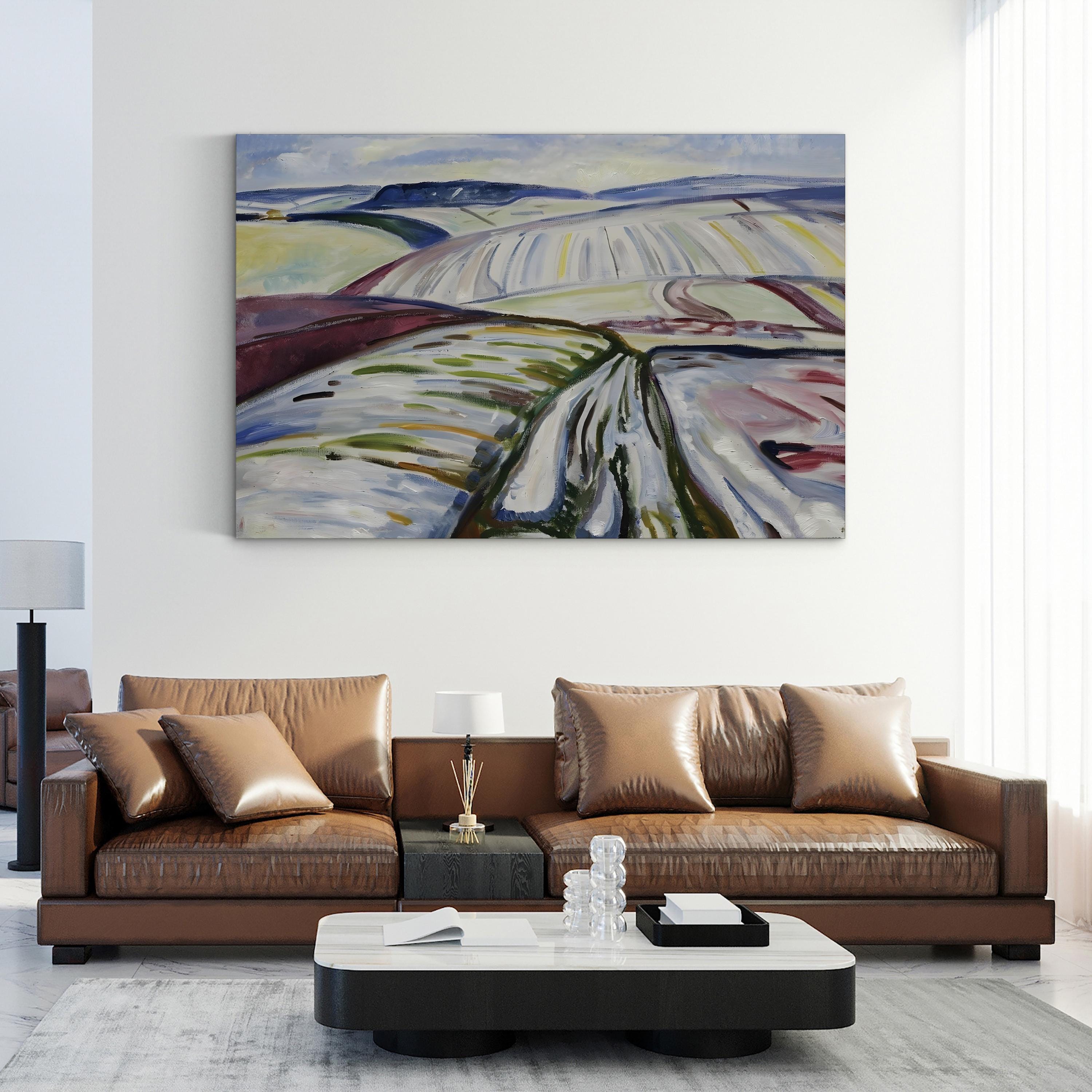 Munch Colorful Landscapes III – Edvard Munch Wall Art | Expressionist Landscape Canvas Print