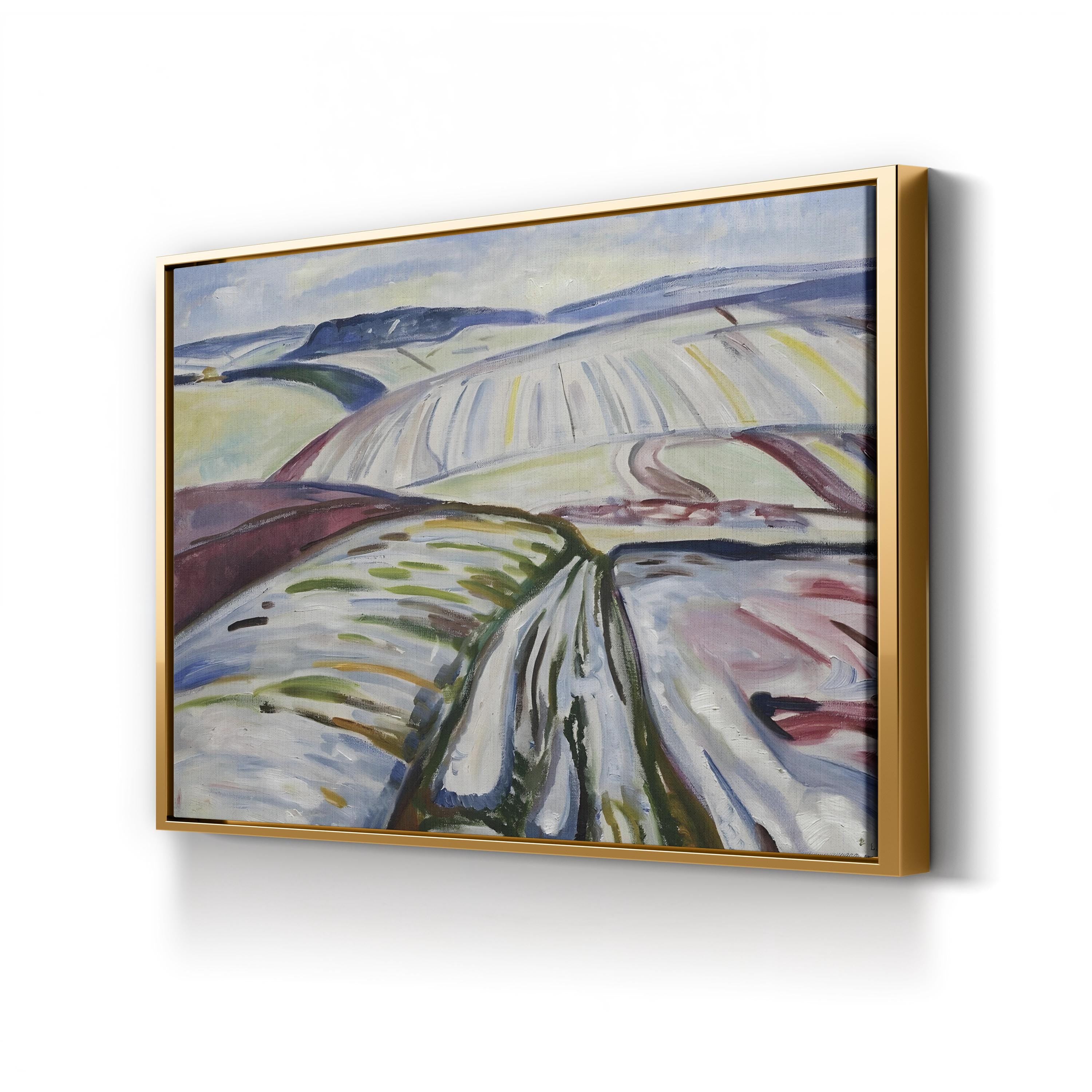 Munch Colorful Landscapes III – Edvard Munch Wall Art | Expressionist Landscape Canvas Print