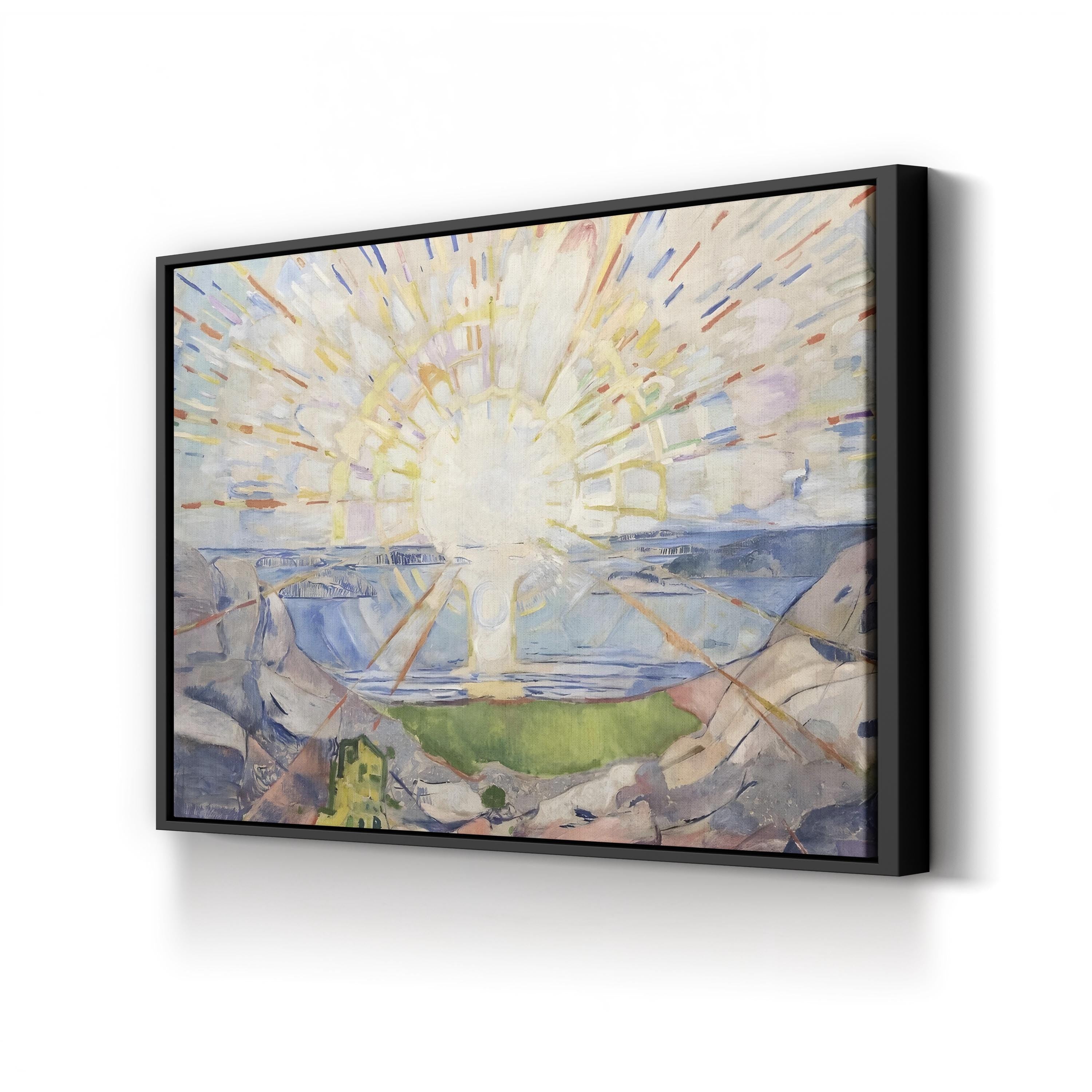 Munch Colorful Landscapes IV – Edvard Munch Wall Art | Expressionist Abstract Canvas Print