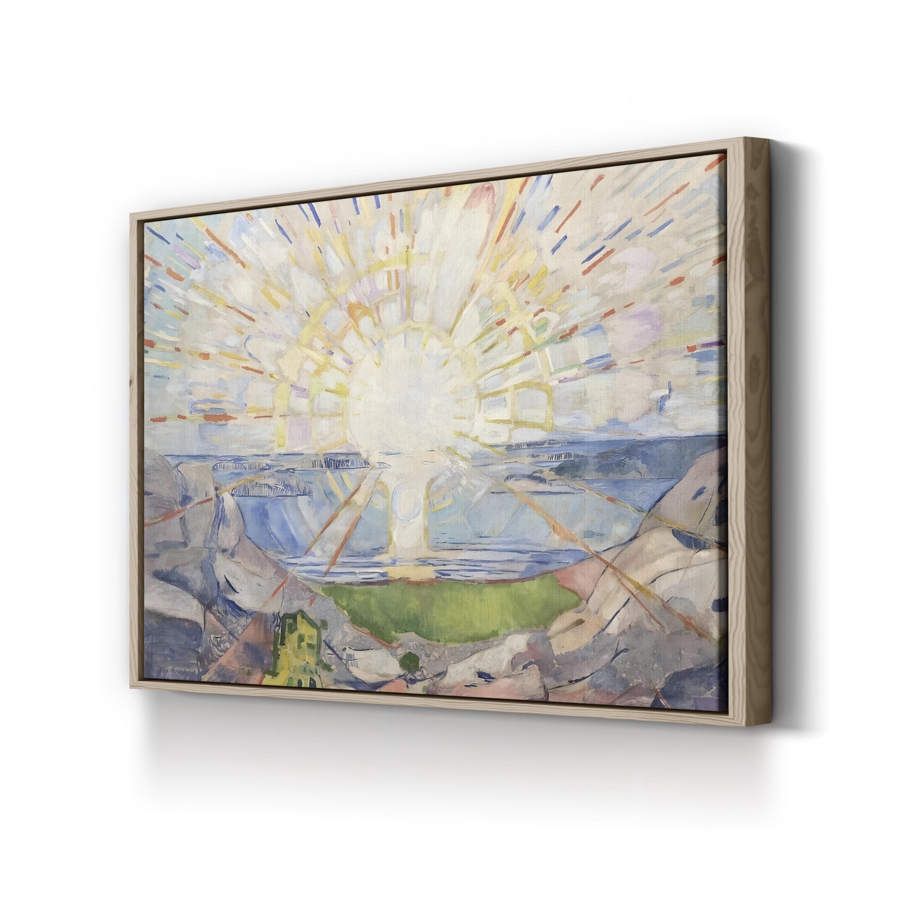 Munch Colorful Landscapes IV – Edvard Munch Wall Art | Expressionist Abstract Canvas Print
