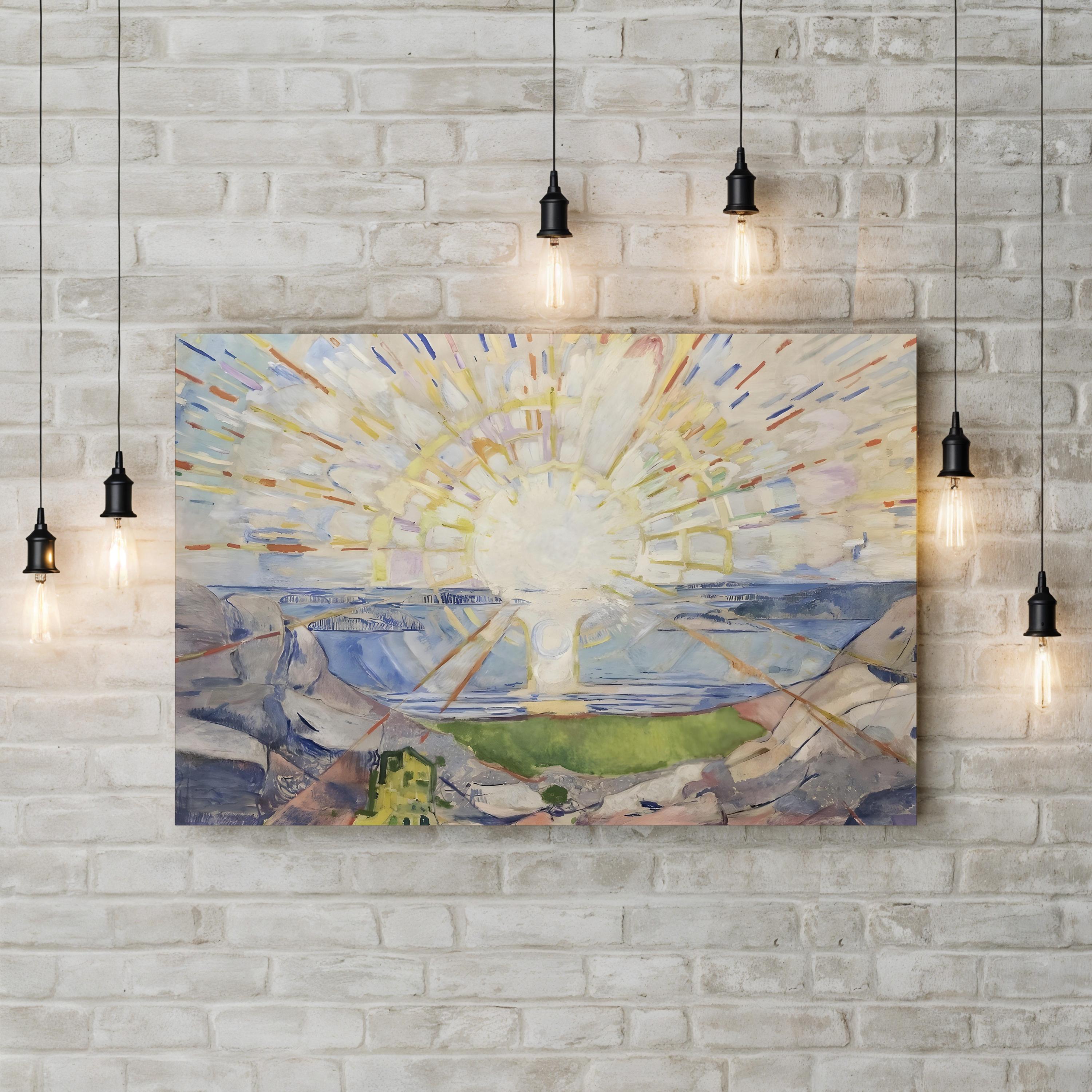 Munch Colorful Landscapes IV – Edvard Munch Wall Art | Expressionist Abstract Canvas Print