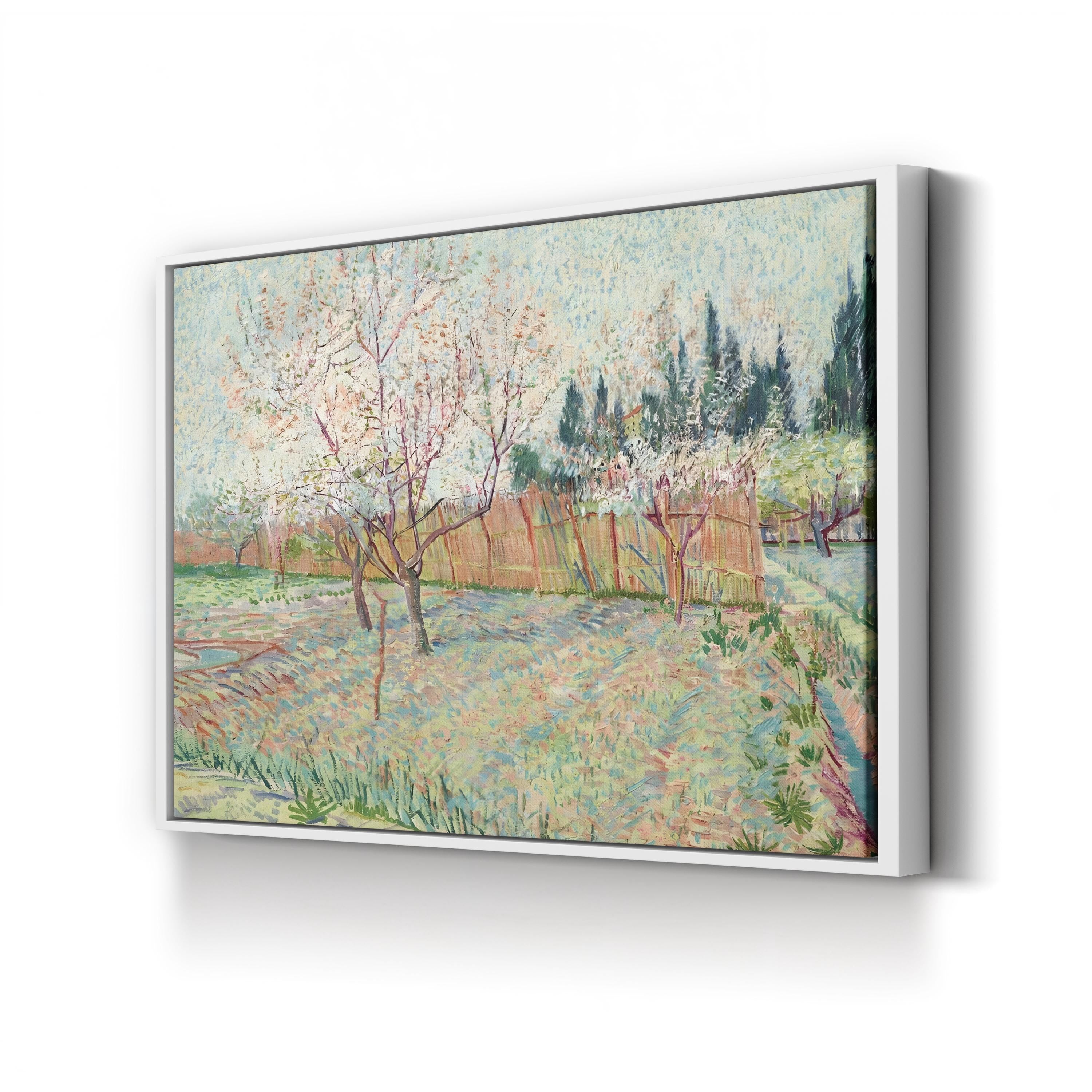 Orchard with Cypresses, 1888 – Impressionist Landscape by Vincent van Gogh