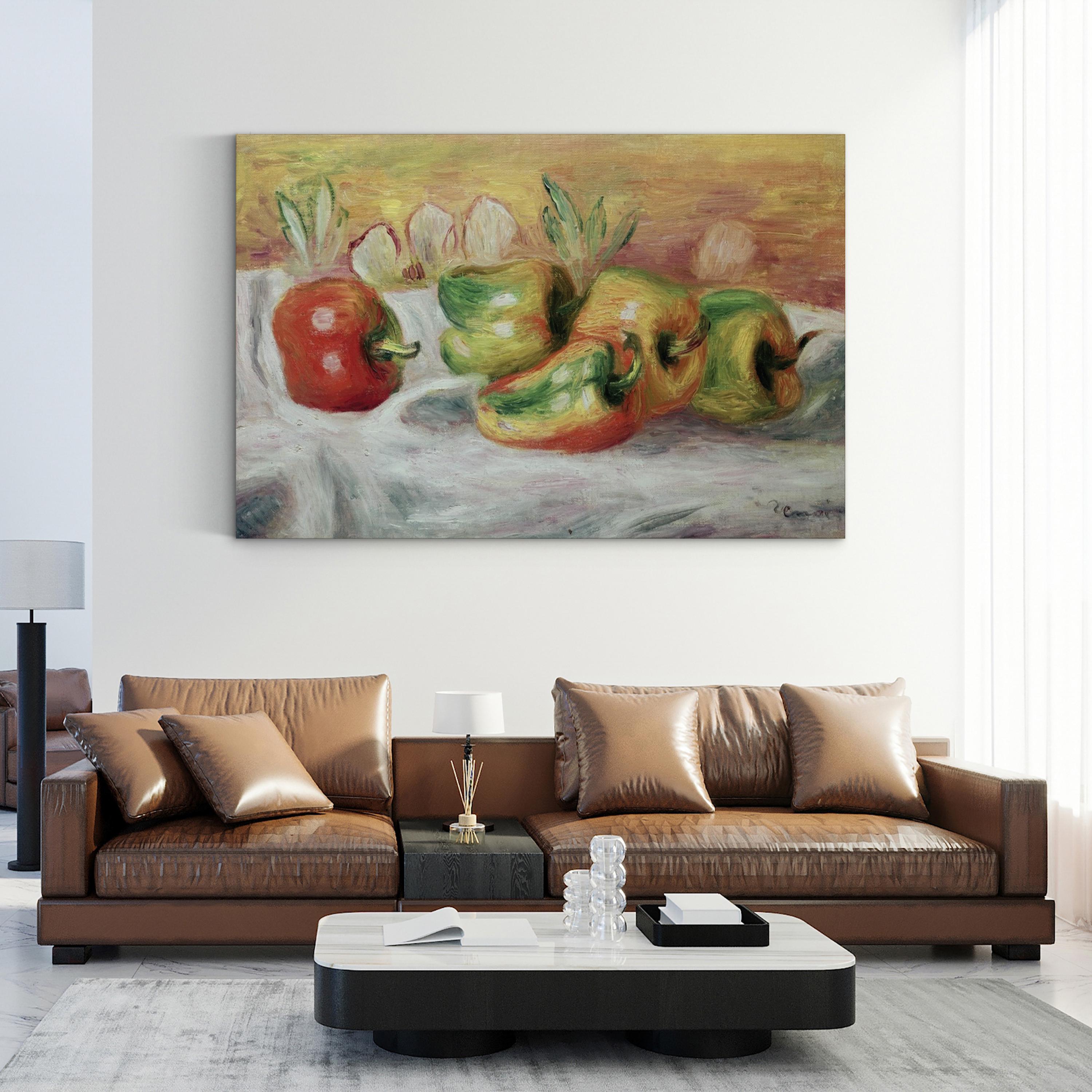 Pimientos, 1912 Wall Art – Classic Still Life by Pierre-Auguste Renoir