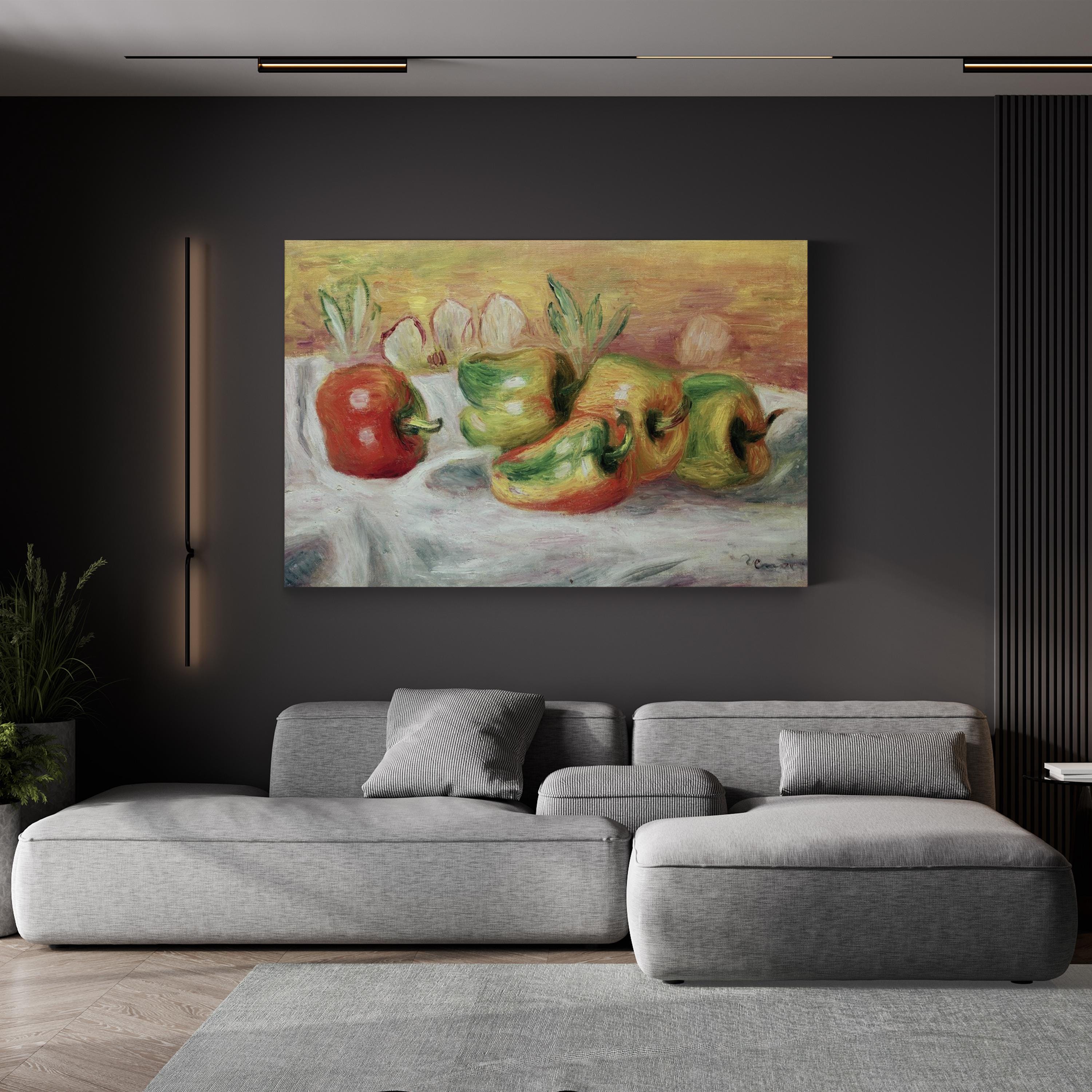 Pimientos, 1912 Wall Art – Classic Still Life by Pierre-Auguste Renoir