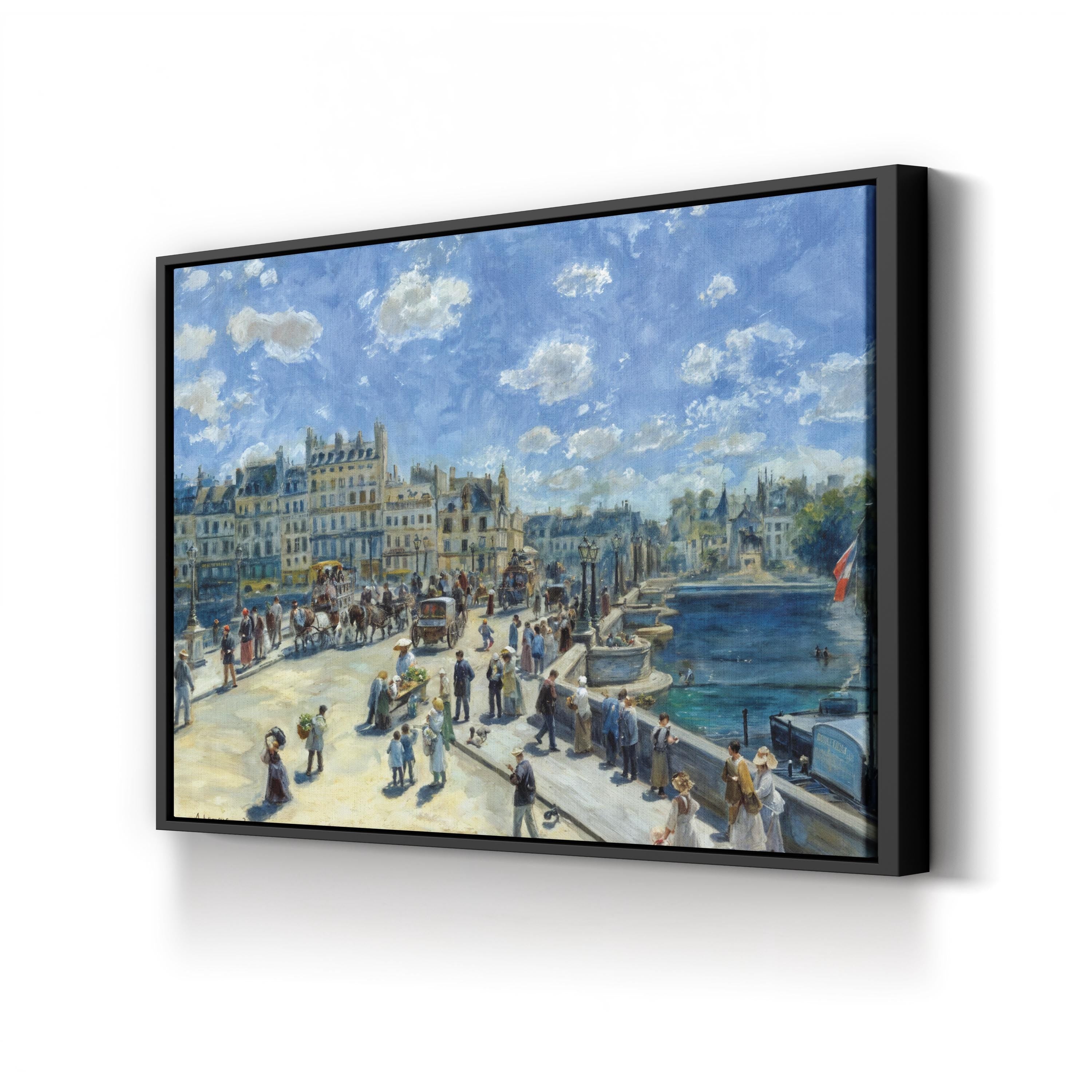 Pont Neuf, Paris Wall Art – 1872 French Impressionist Cityscape by Pierre-Auguste Renoir