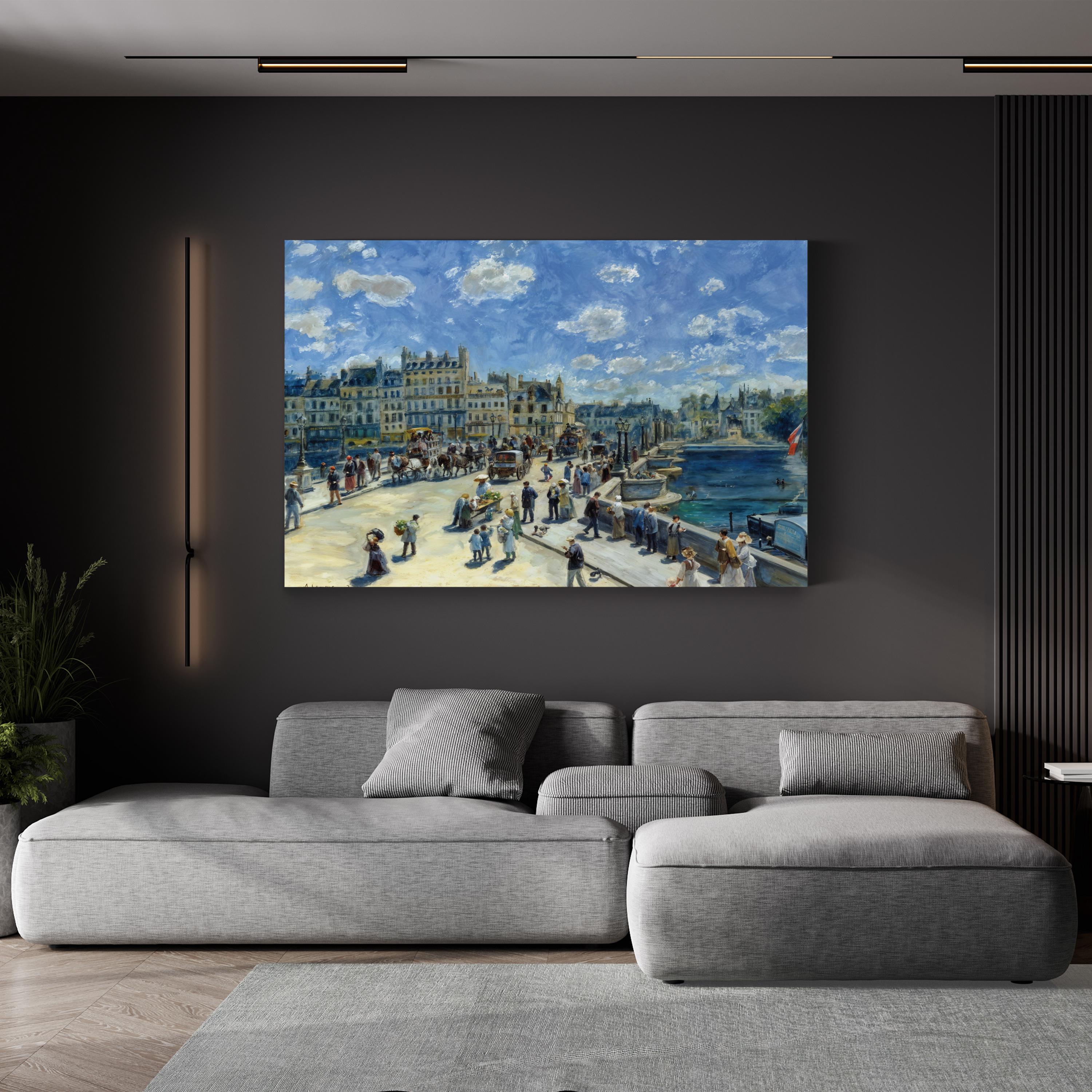 Pont Neuf, Paris Wall Art – 1872 French Impressionist Cityscape by Pierre-Auguste Renoir