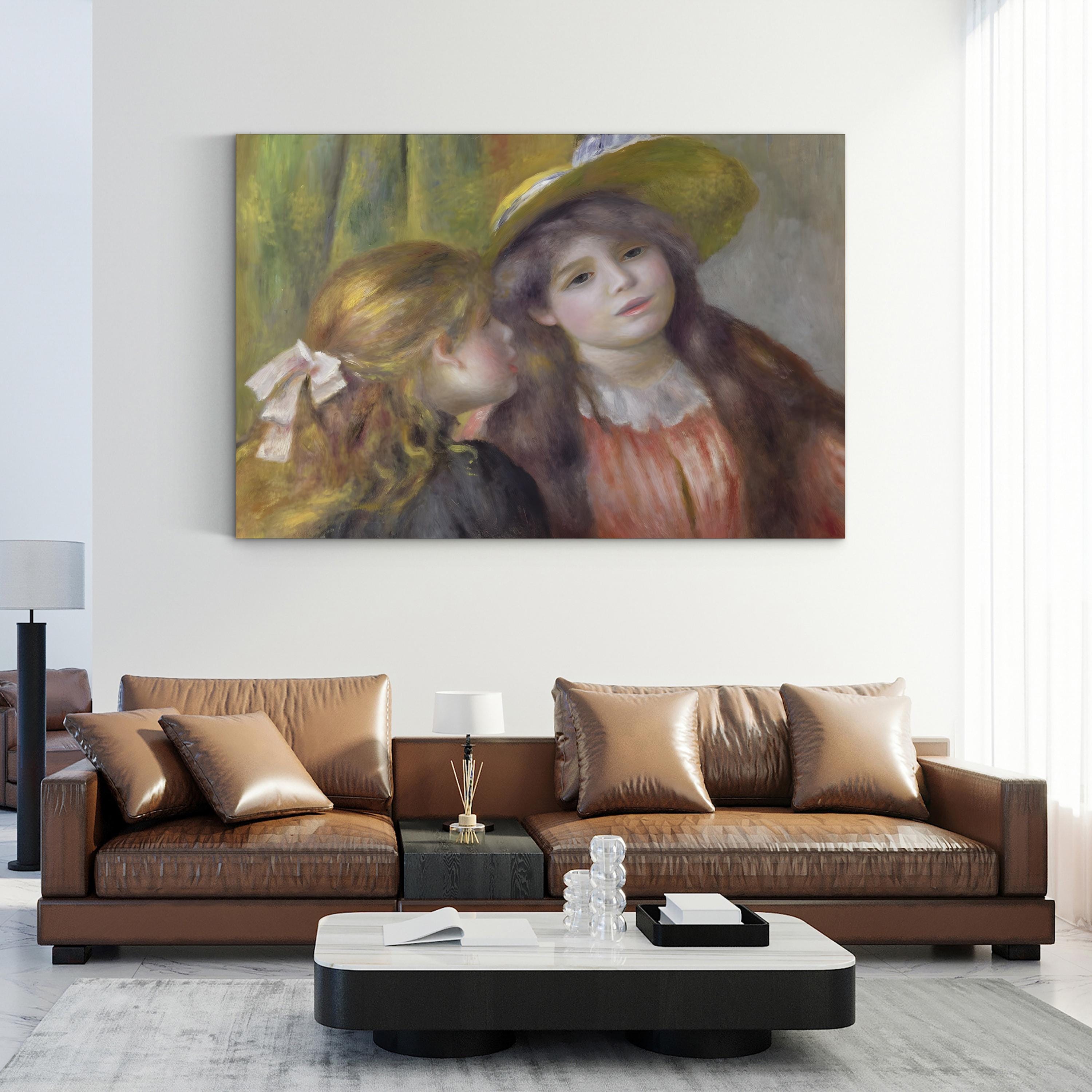 Portrait of Two Girls – Pierre-Auguste Renoir Wall Art | Impressionist Canvas Print