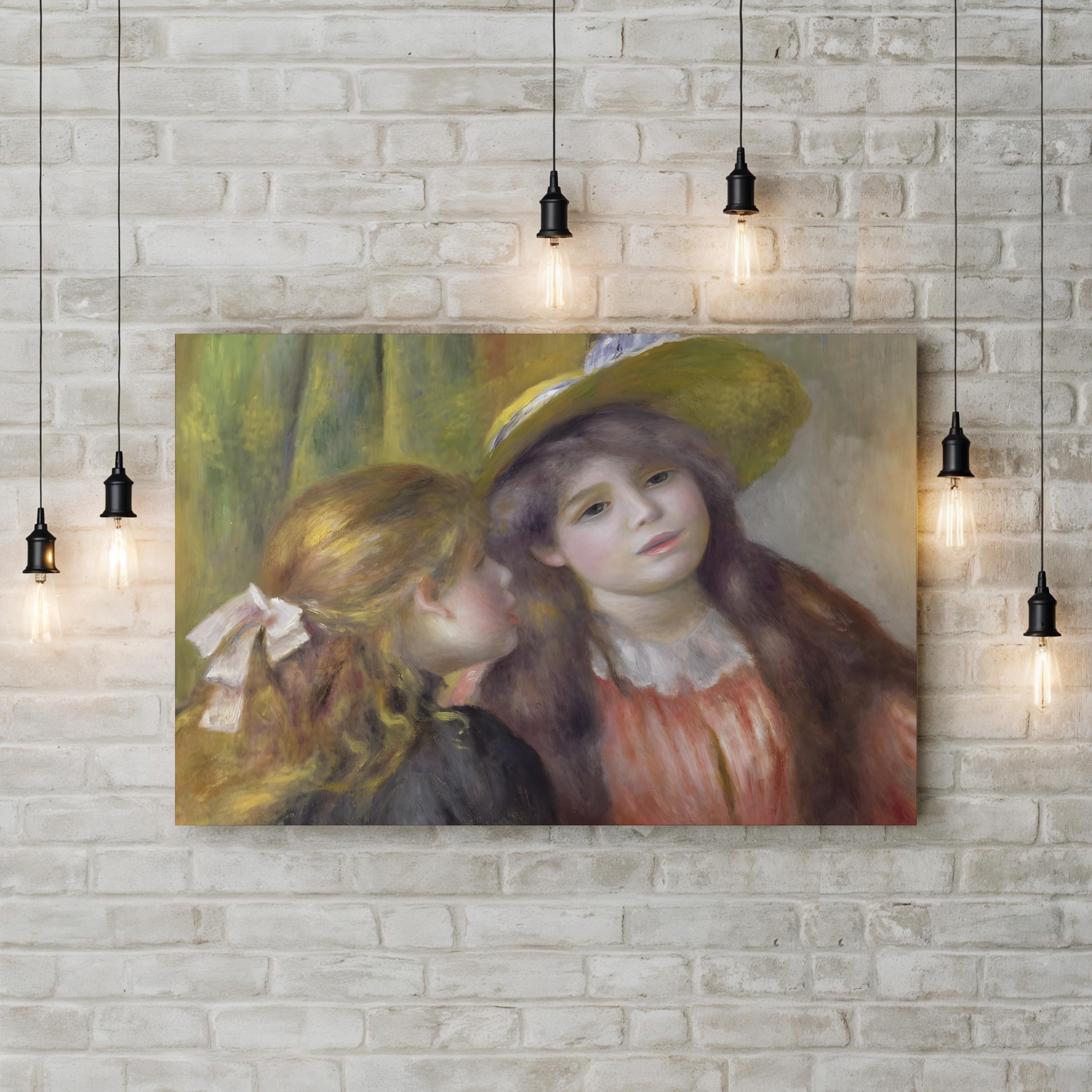 Portrait of Two Girls – Pierre-Auguste Renoir Wall Art | Impressionist Canvas Print