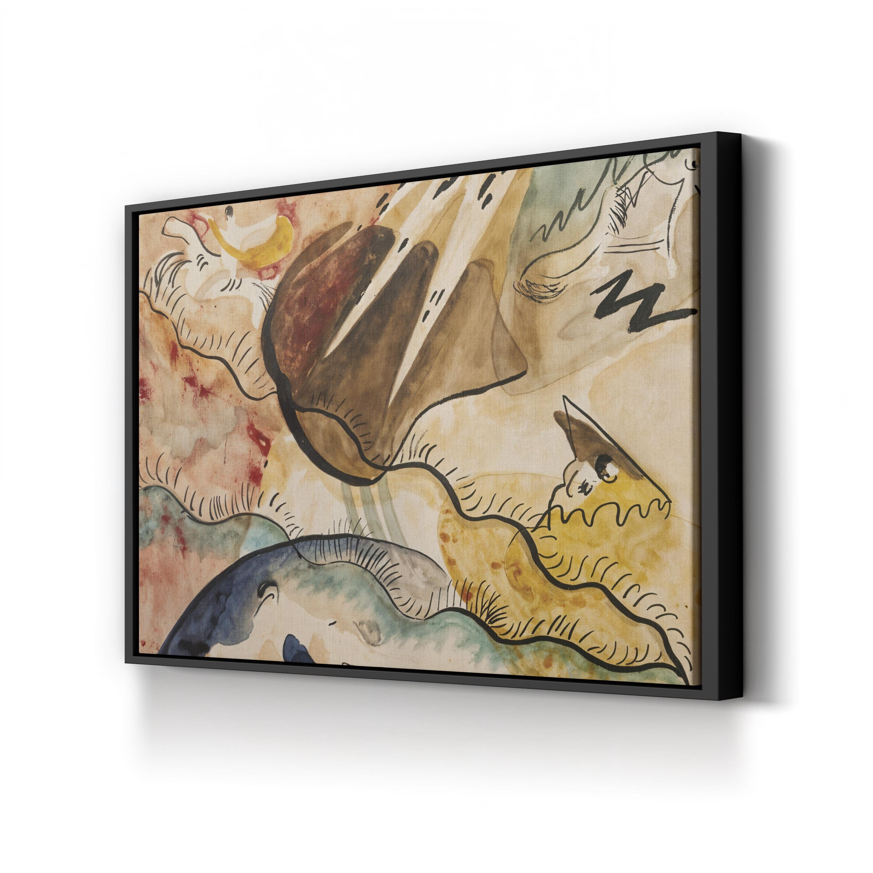Rain Landscape Wall Art – Kandinsky 1911 Abstract Nature Artwork