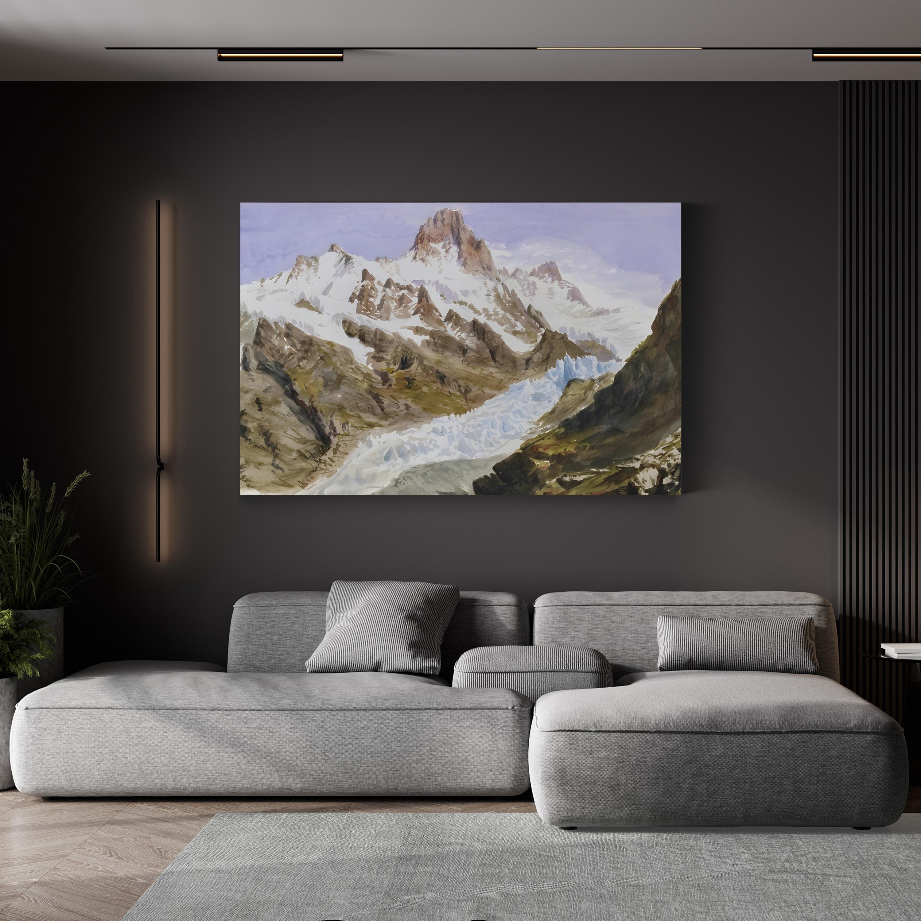 Sargent Mountainous Landscapes Wall Art by John Singer Sargent – Classical Mountain Landscape Canvas