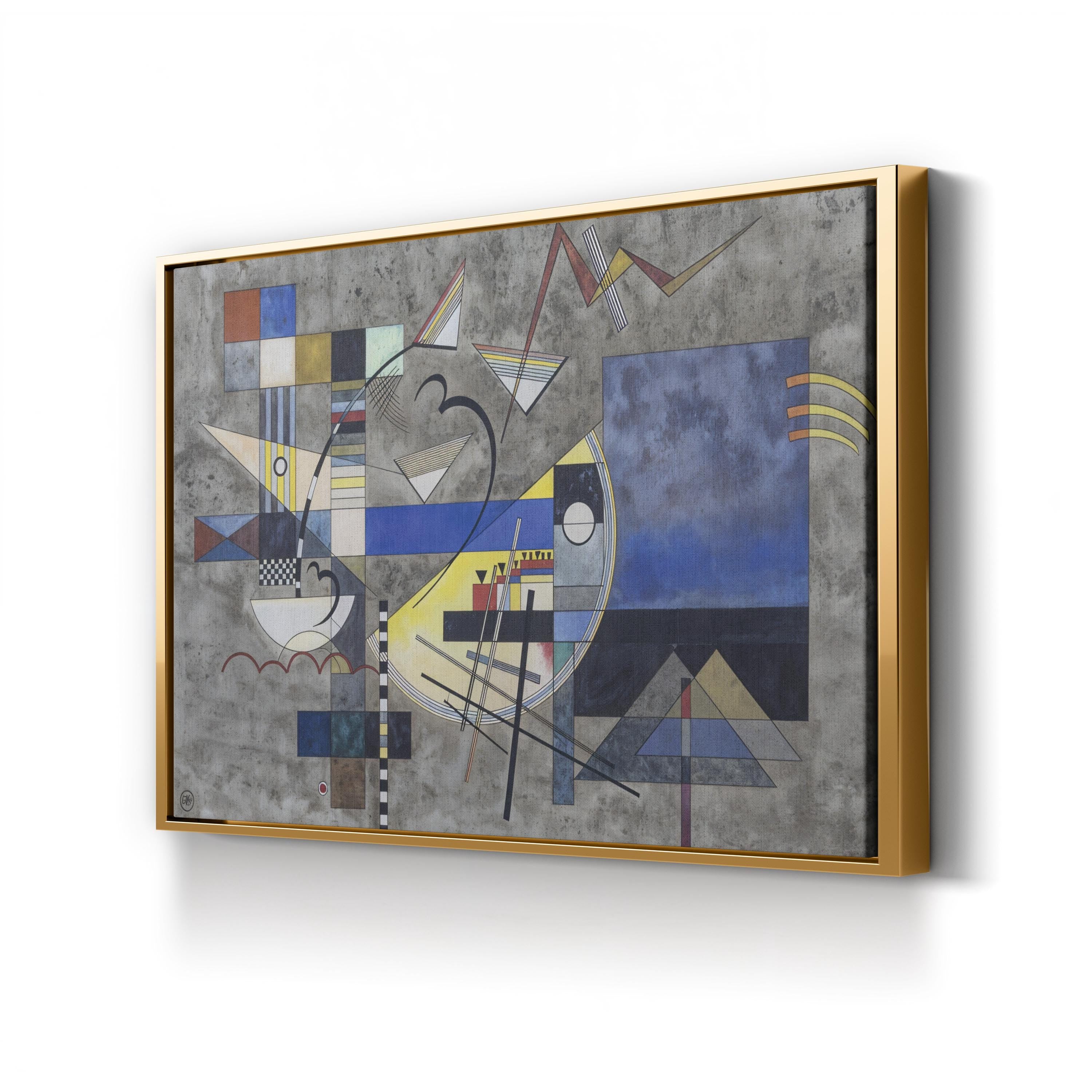 Solid III, 1925 Geometric Abstract Canvas Print – Wassily Kandinsky Bauhaus Modern Art