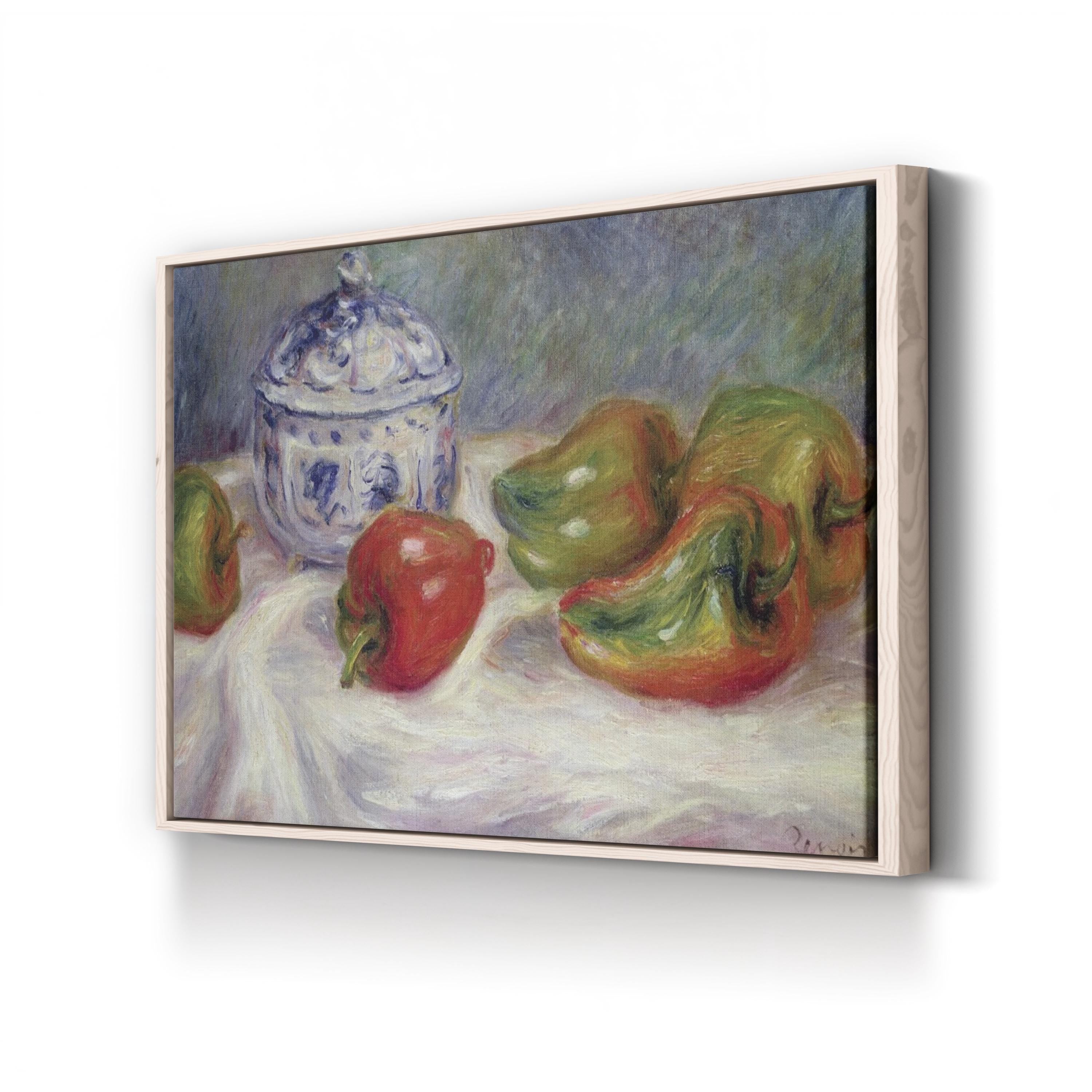 Renoir 1905 Still Life with a Sugar Bowl and Red Peppers By Pierre-Auguste Renoir