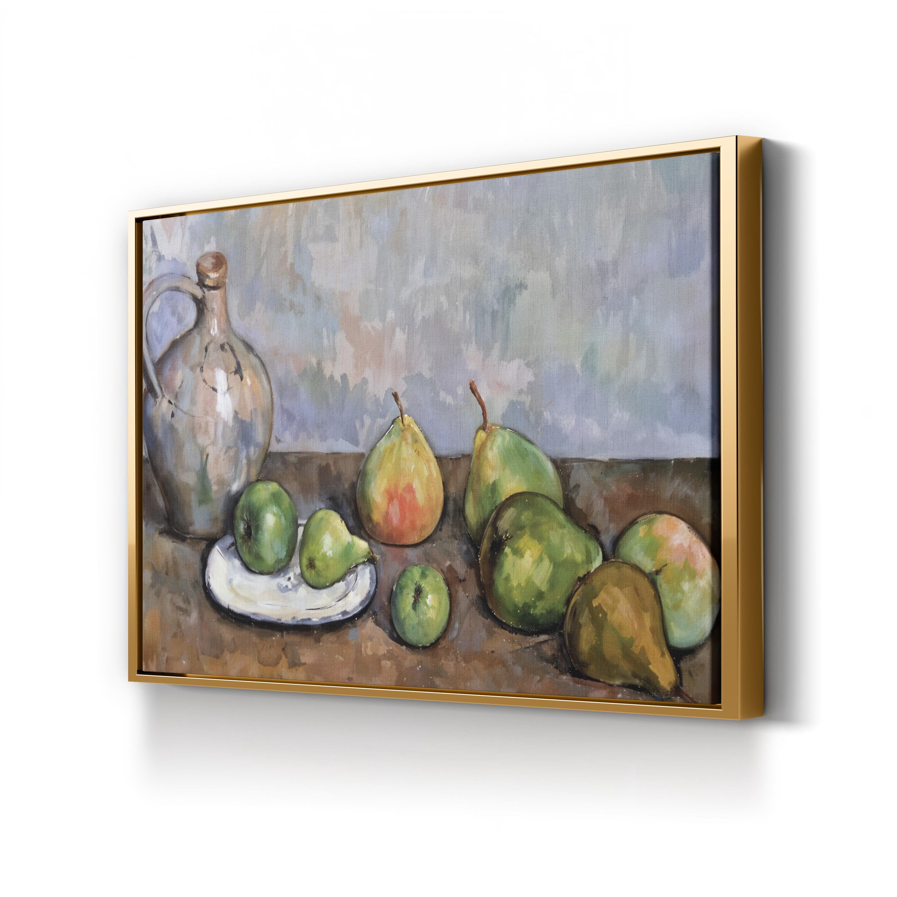 Still Life With Pitcher And Fruit, 1885–87 Wall Art by Paul Cézanne