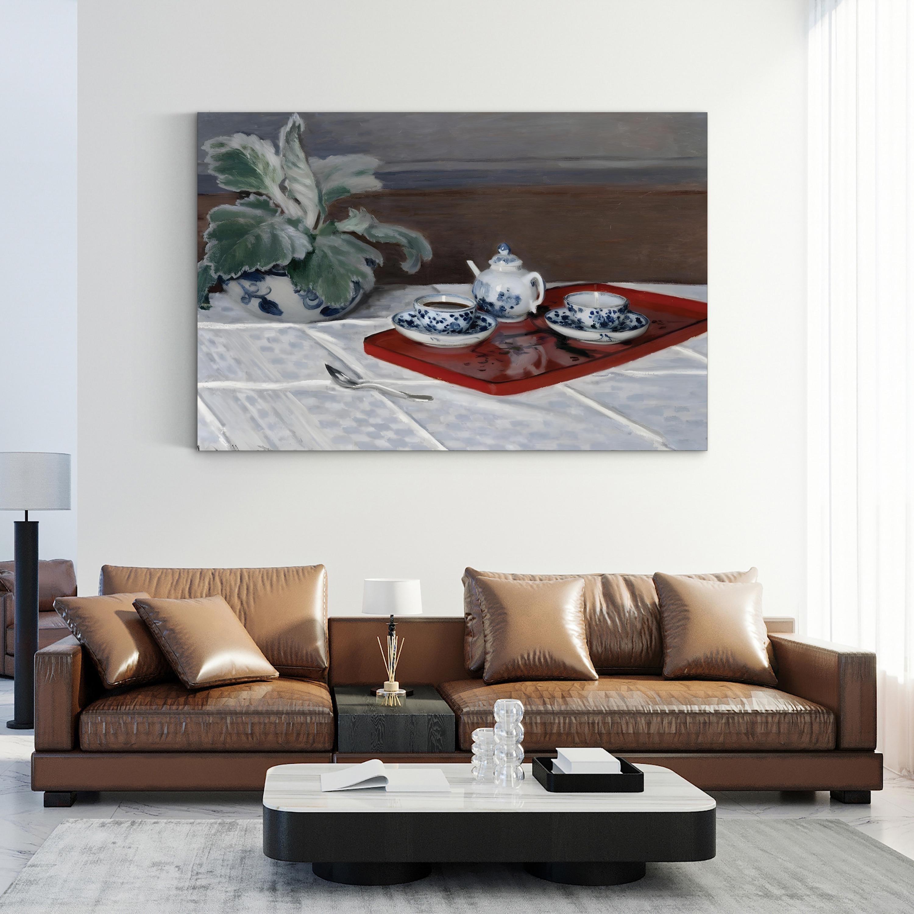 Still Life, Tea Service (1872) Wall Art by Claude Monet | Impressionist Still Life Canvas Print