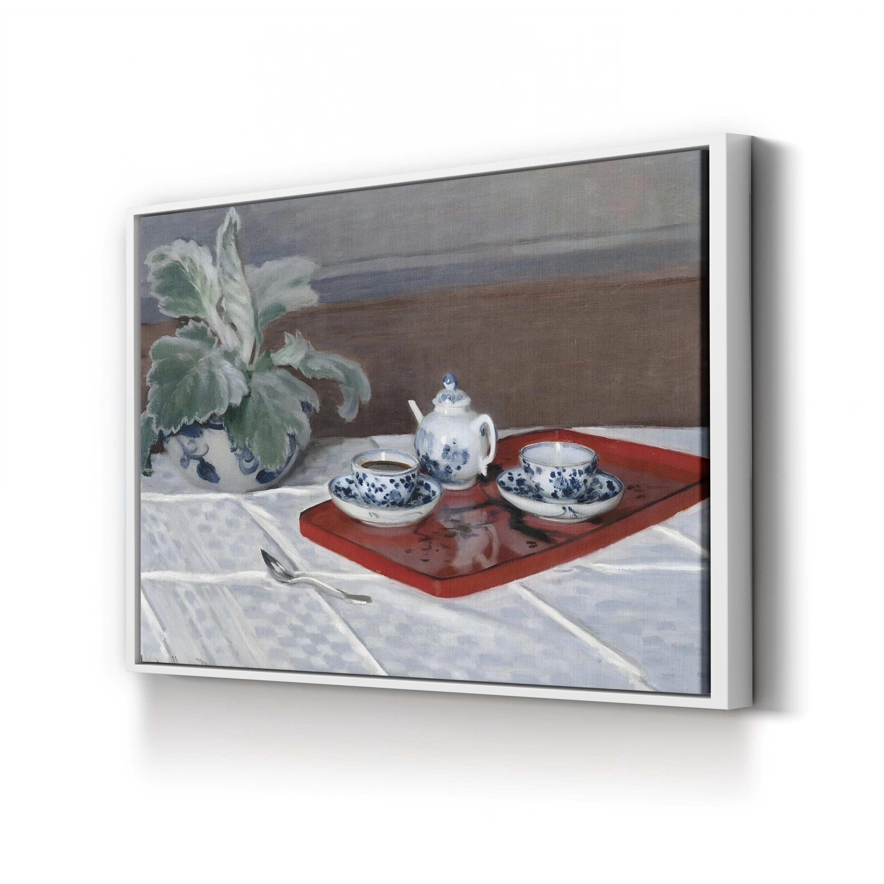 Still Life, Tea Service (1872) Wall Art by Claude Monet | Impressionist Still Life Canvas Print