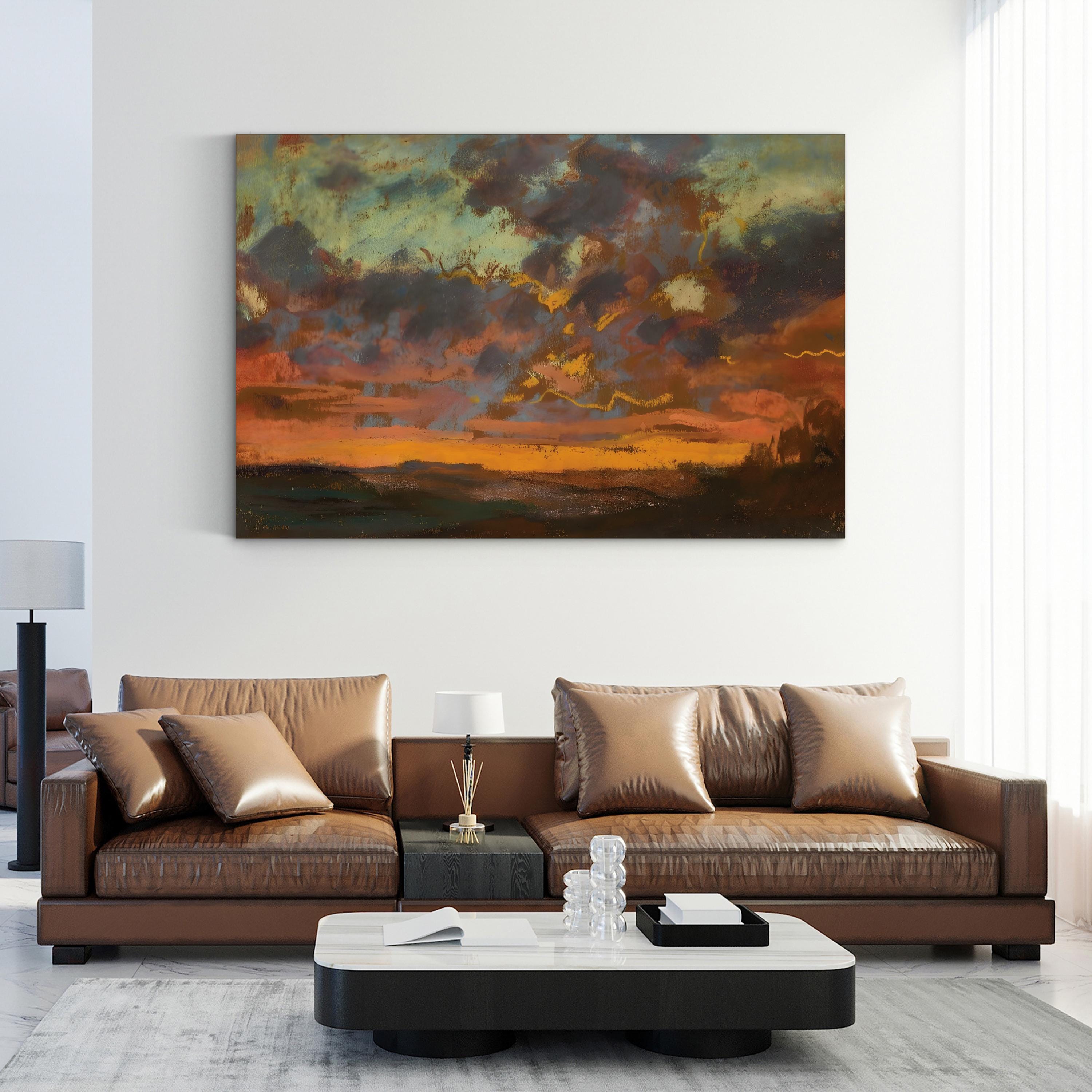 Sunset, 1868 Canvas Print – Claude Monet Impressionist Landscape Wall Art