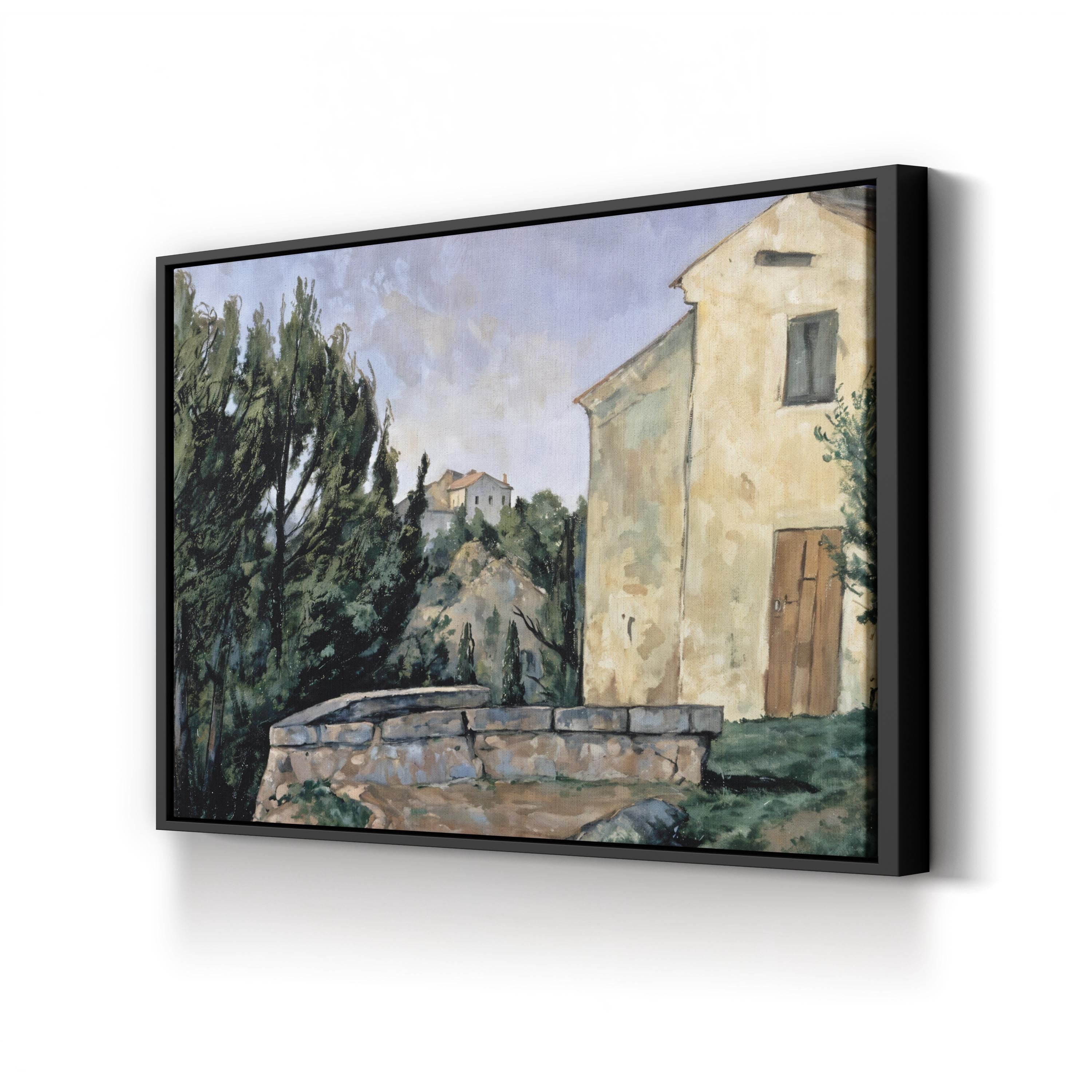 The Abandoned House at Tholonet – Paul Cézanne Wall Art | Provence Landscape Canvas Print