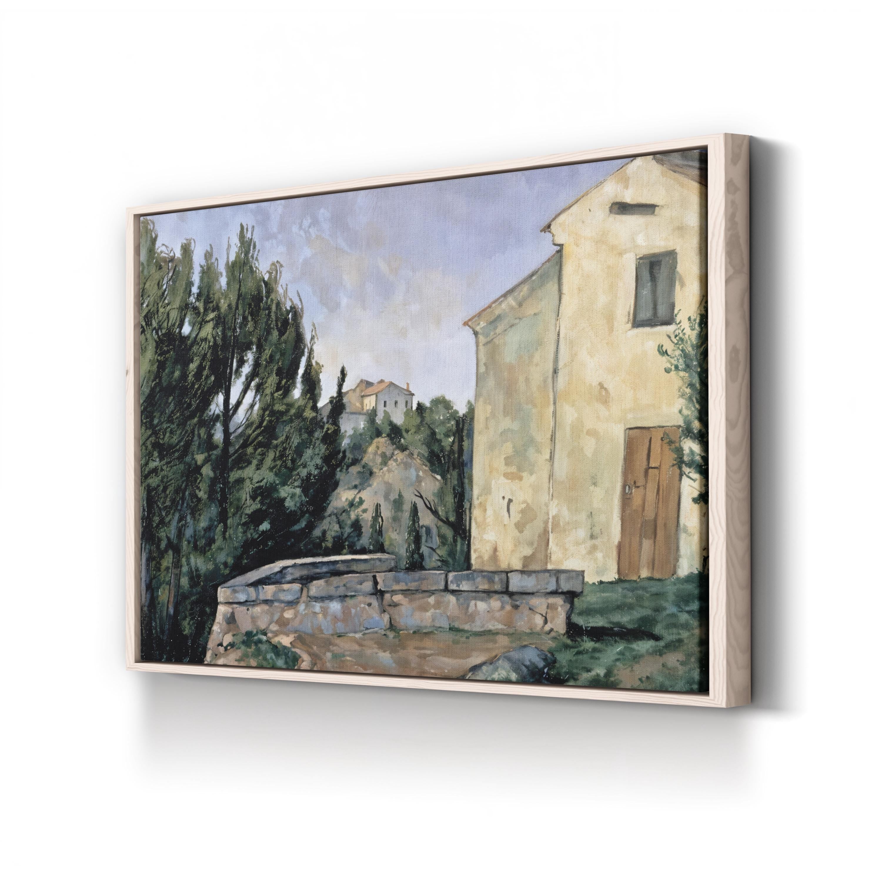 The Abandoned House at Tholonet – Paul Cézanne Wall Art | Provence Landscape Canvas Print