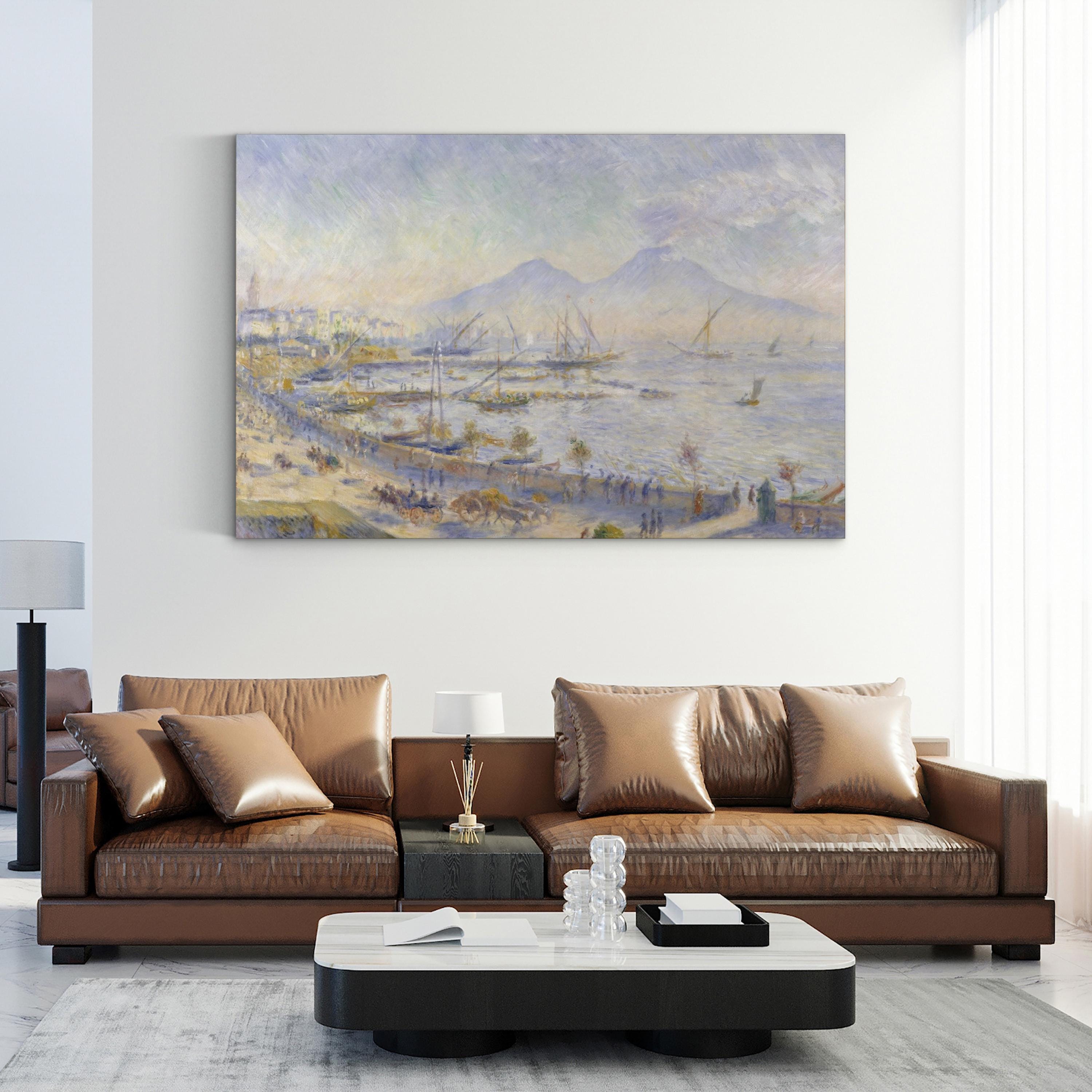 The Bay of Naples (1881) – Framed Impressionist Coastal Landscape Canvas Art by Pierre-Auguste Renoir