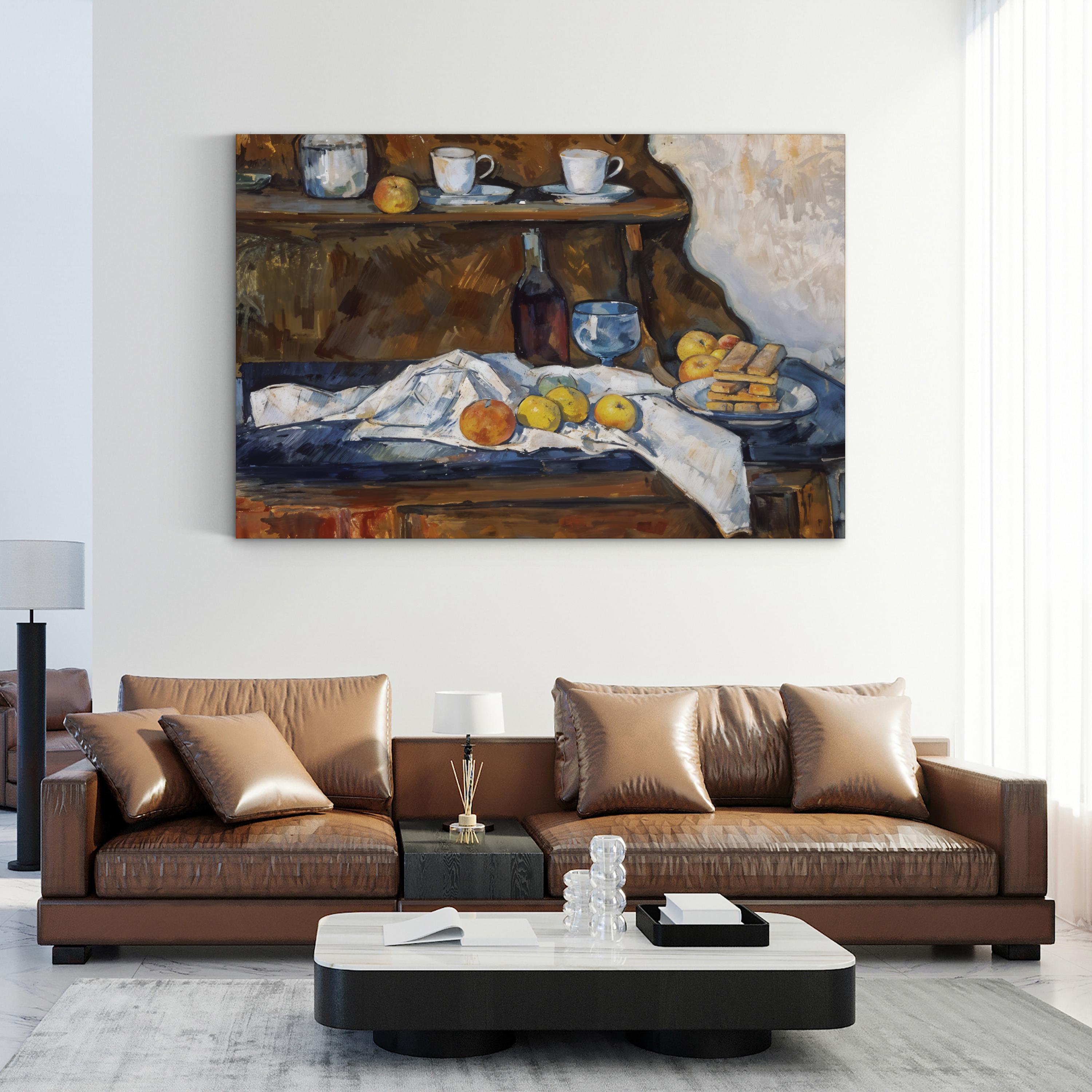 The Buffet, 1877 Wall Art by Paul Cezanne – Classical Post-Impressionist Still Life Canvas