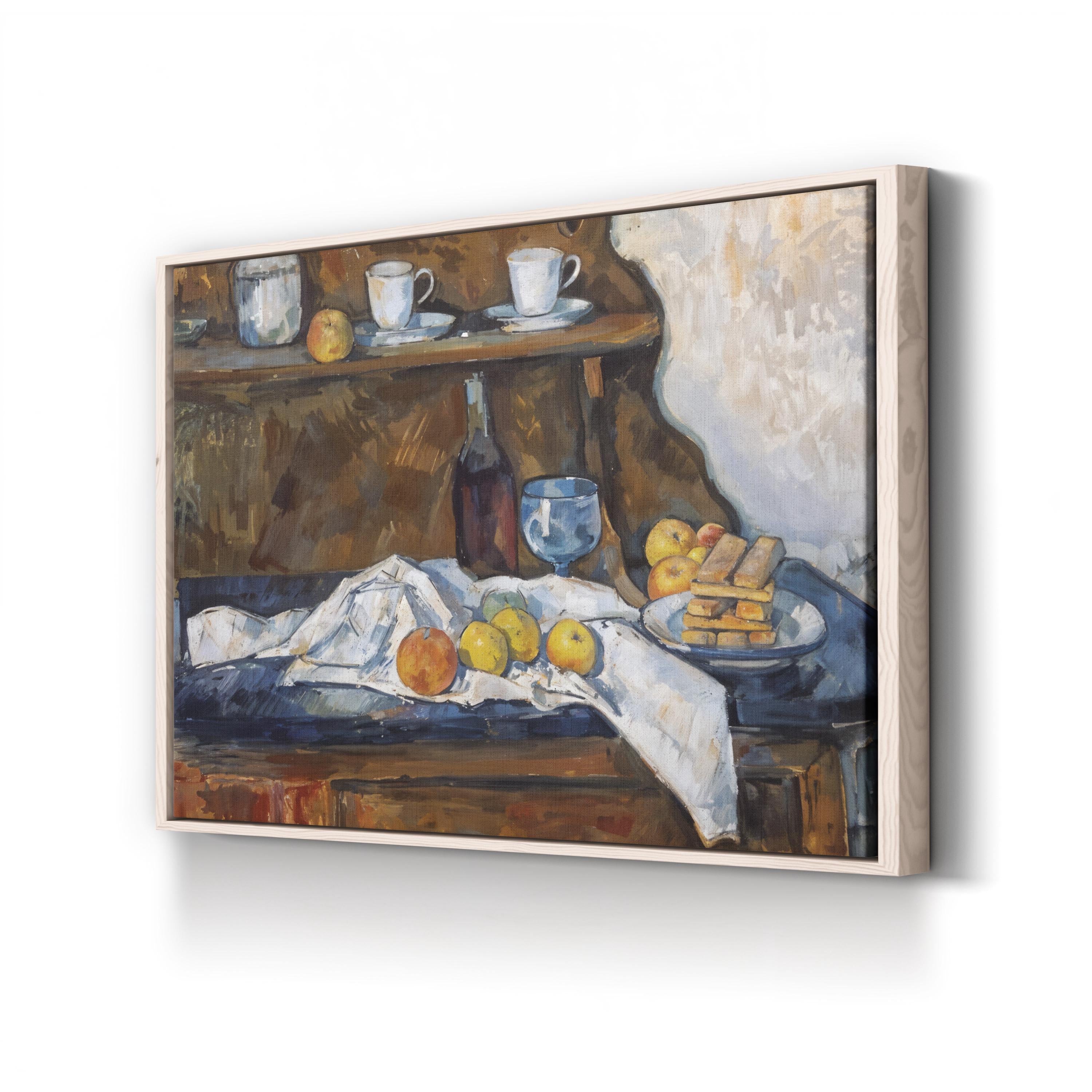 The Buffet, 1877 Wall Art by Paul Cezanne – Classical Post-Impressionist Still Life Canvas