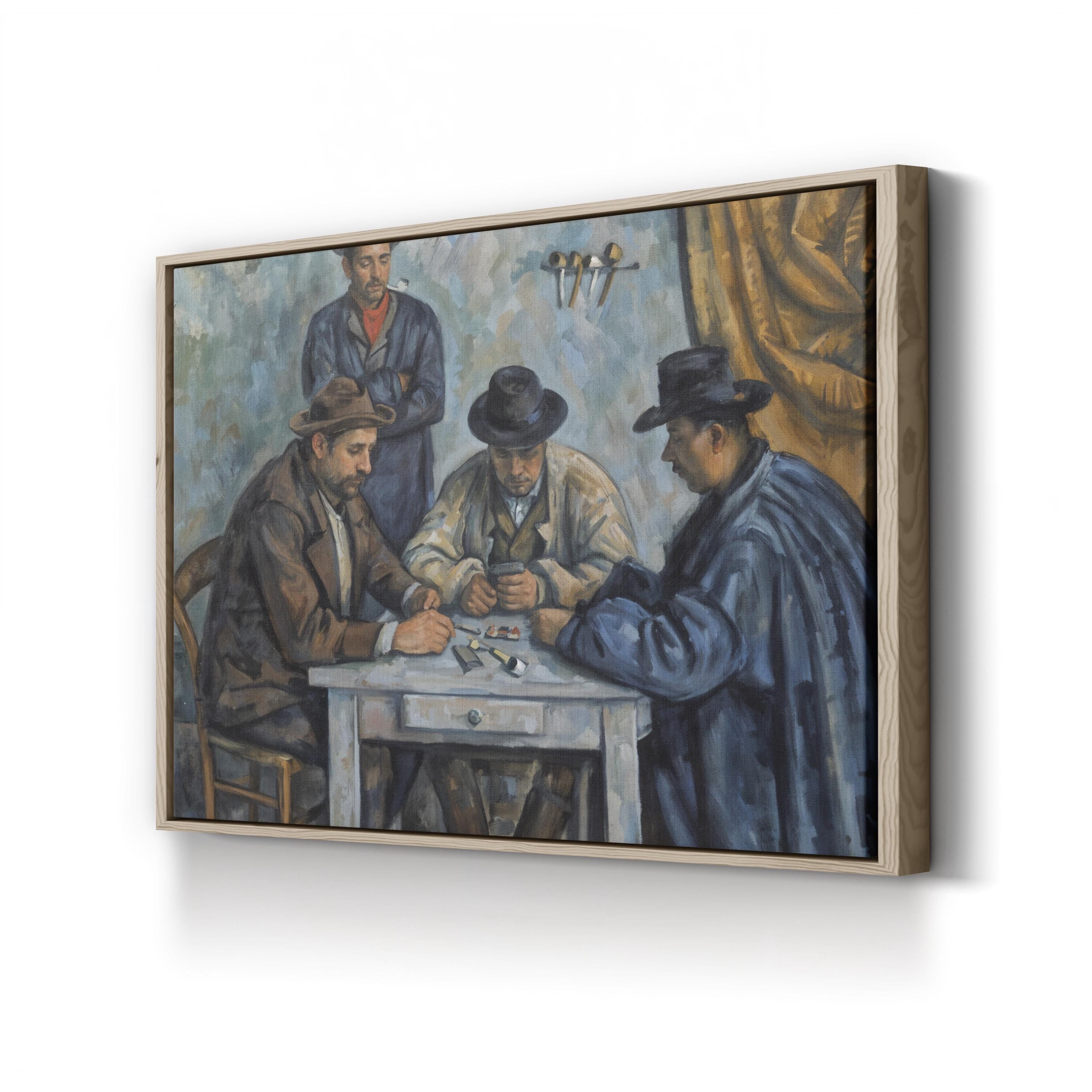 The Card Players, 1890–92 Canvas Print by Paul Cézanne | Classic Post-Impressionist Wall Art