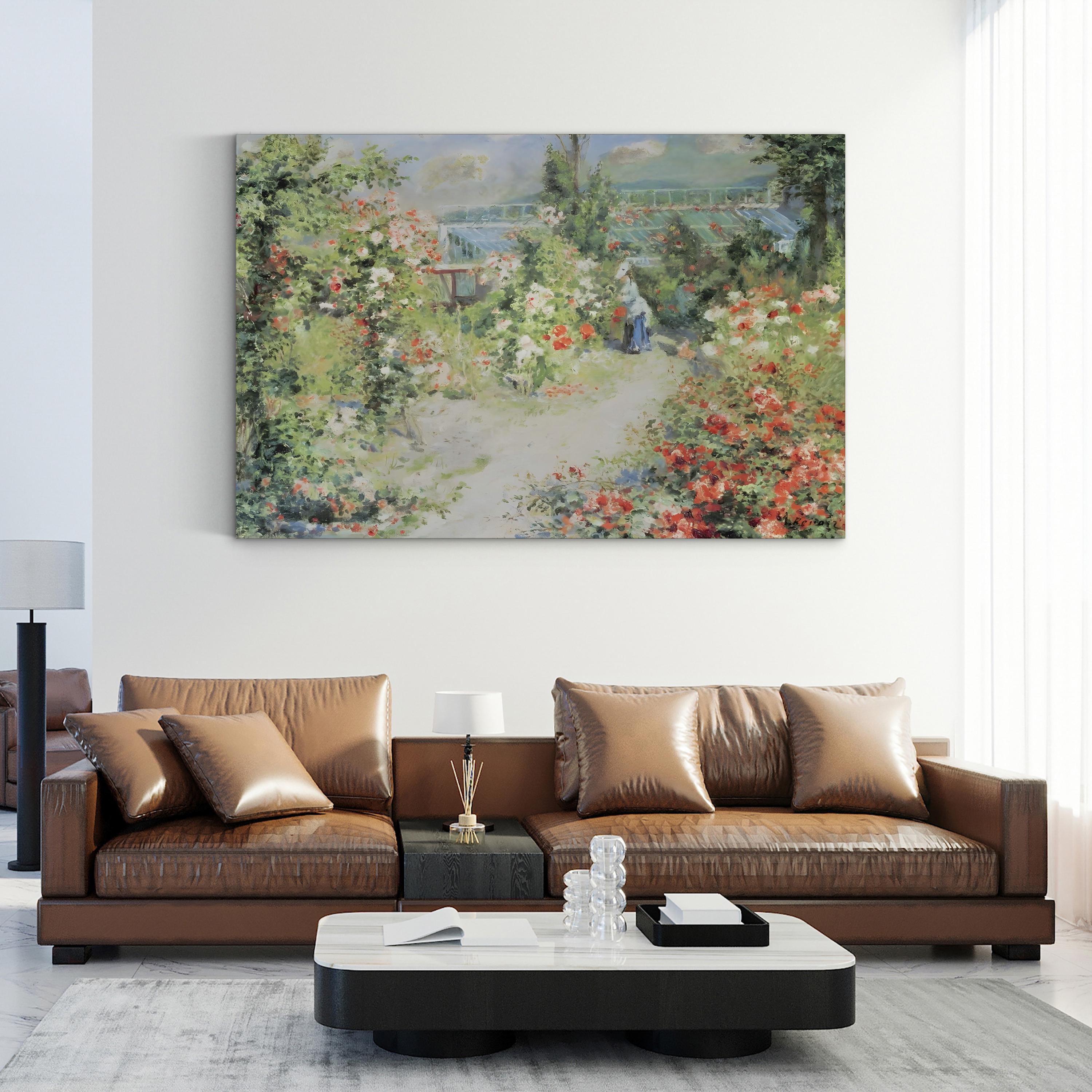 The Conservatory Wall Art by Pierre-Auguste Renoir | Impressionist Botanical Garden Canvas