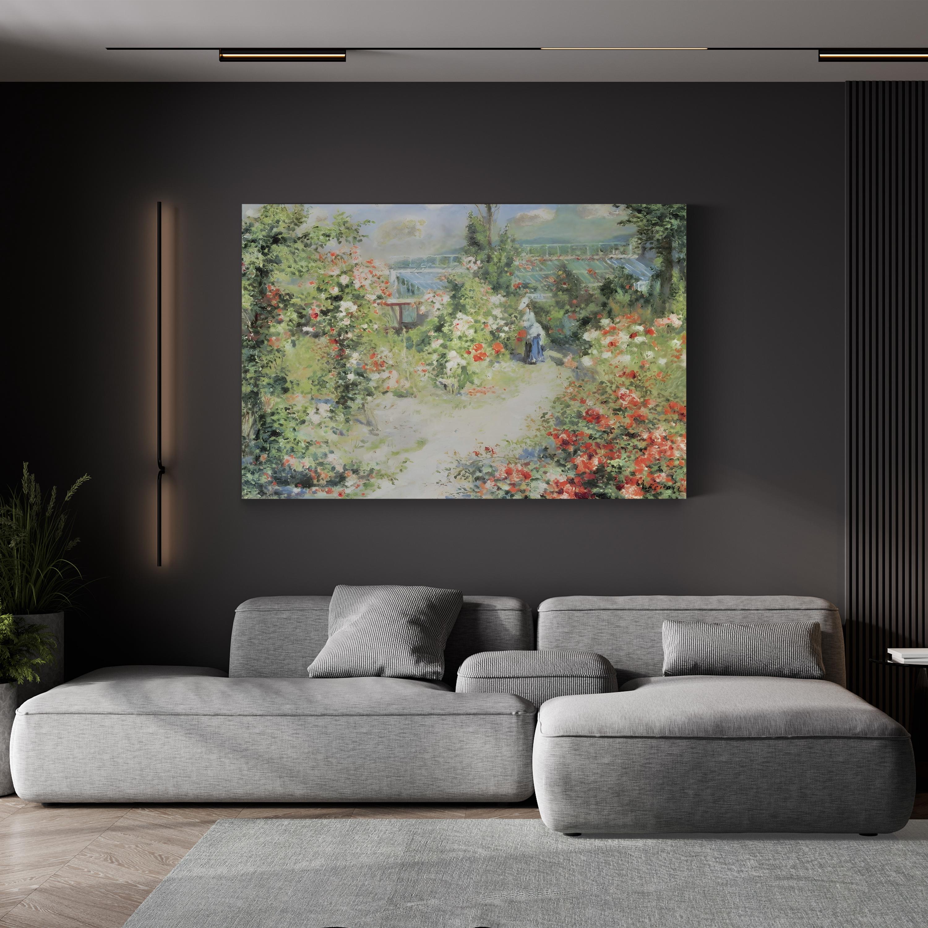 The Conservatory Wall Art by Pierre-Auguste Renoir | Impressionist Botanical Garden Canvas