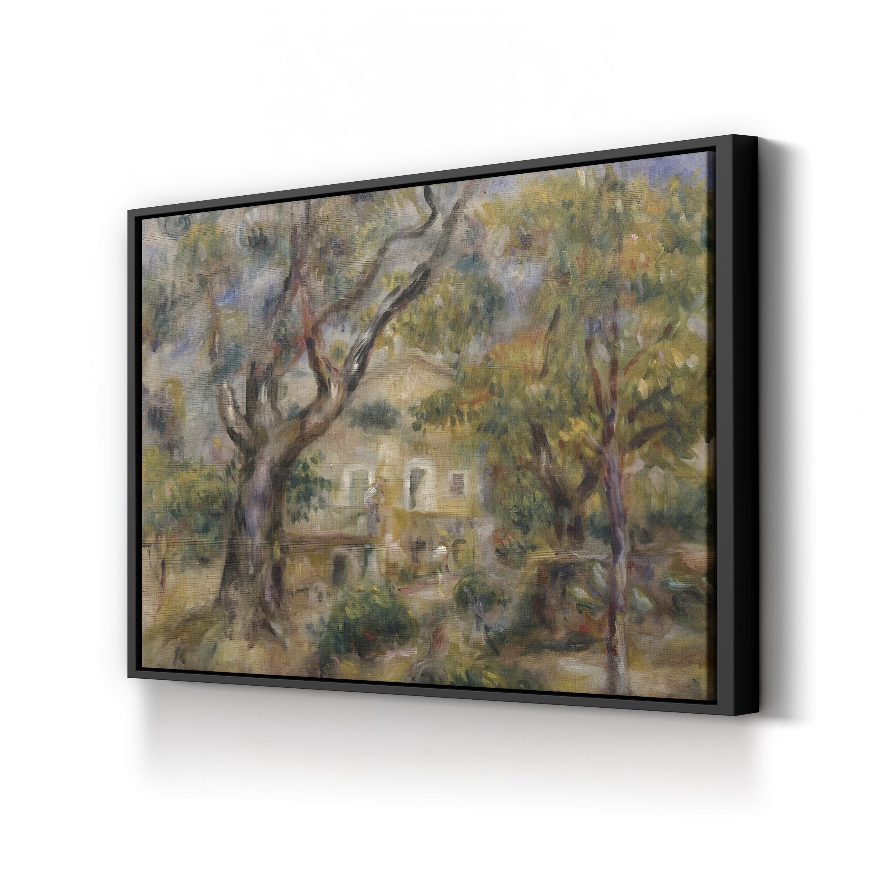 The Farm at Les Collettes, Cagnes – Pierre-Auguste Renoir Wall Art | Impressionist Landscape Canvas Print