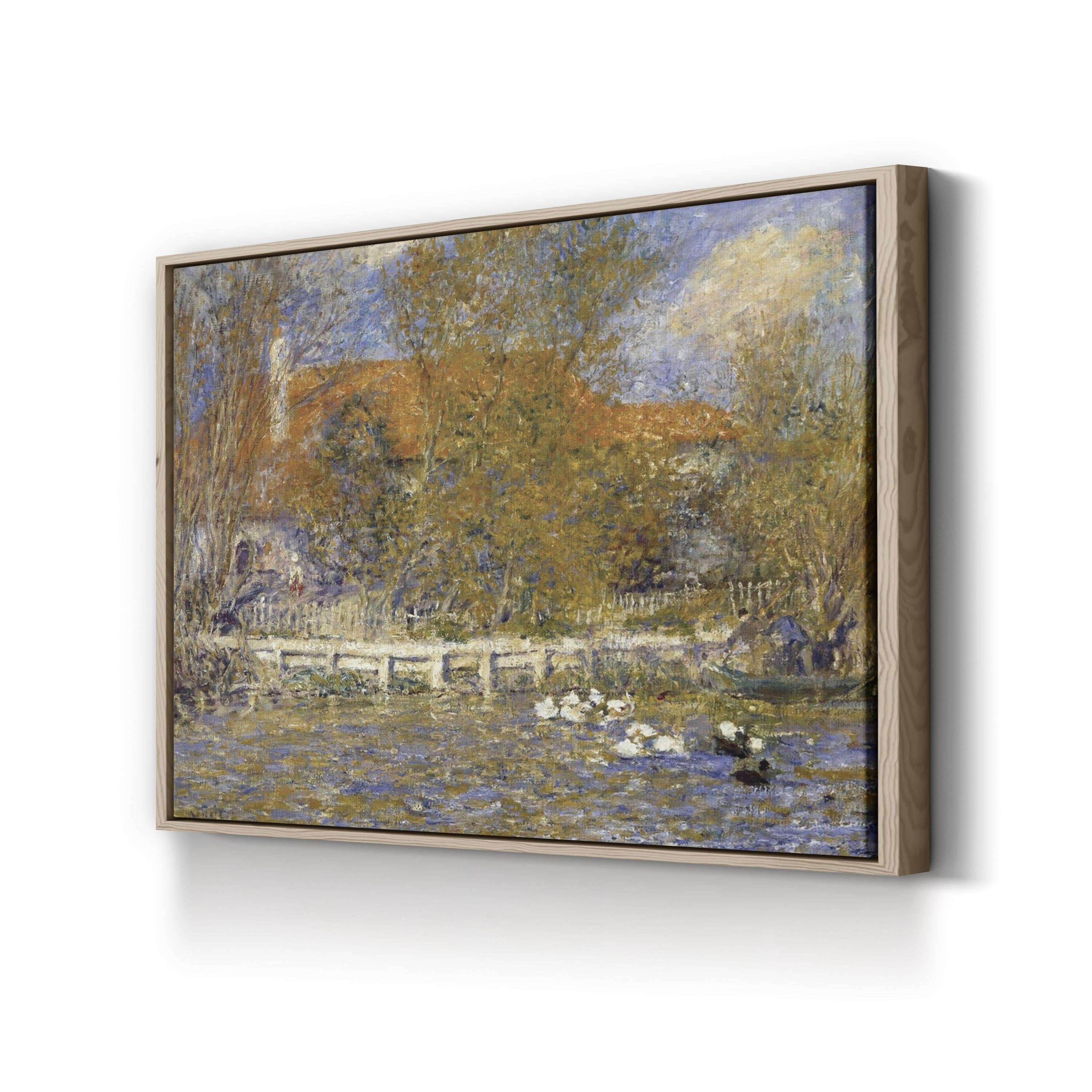 The Duck Pond 1873 Impressionist Landscape Wall Art  by Pierre-Auguste Renoir