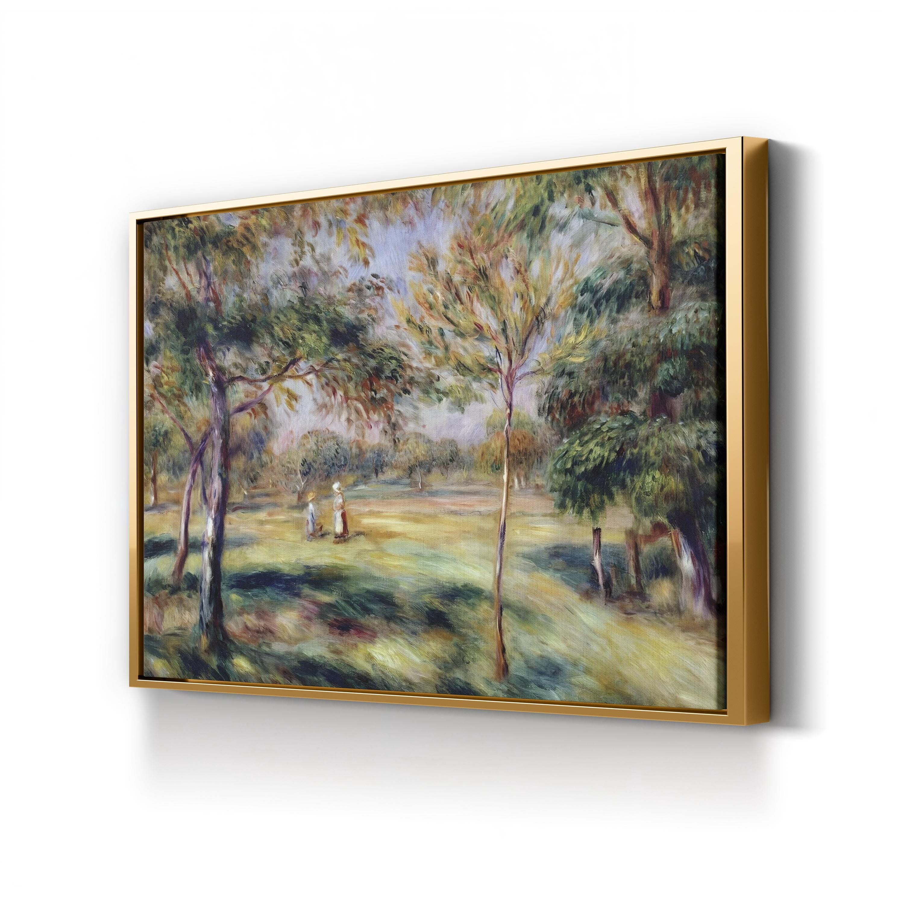The Glade (1895) Canvas Print by Pierre-Auguste Renoir – Impressionist Woodland Landscape Wall Art