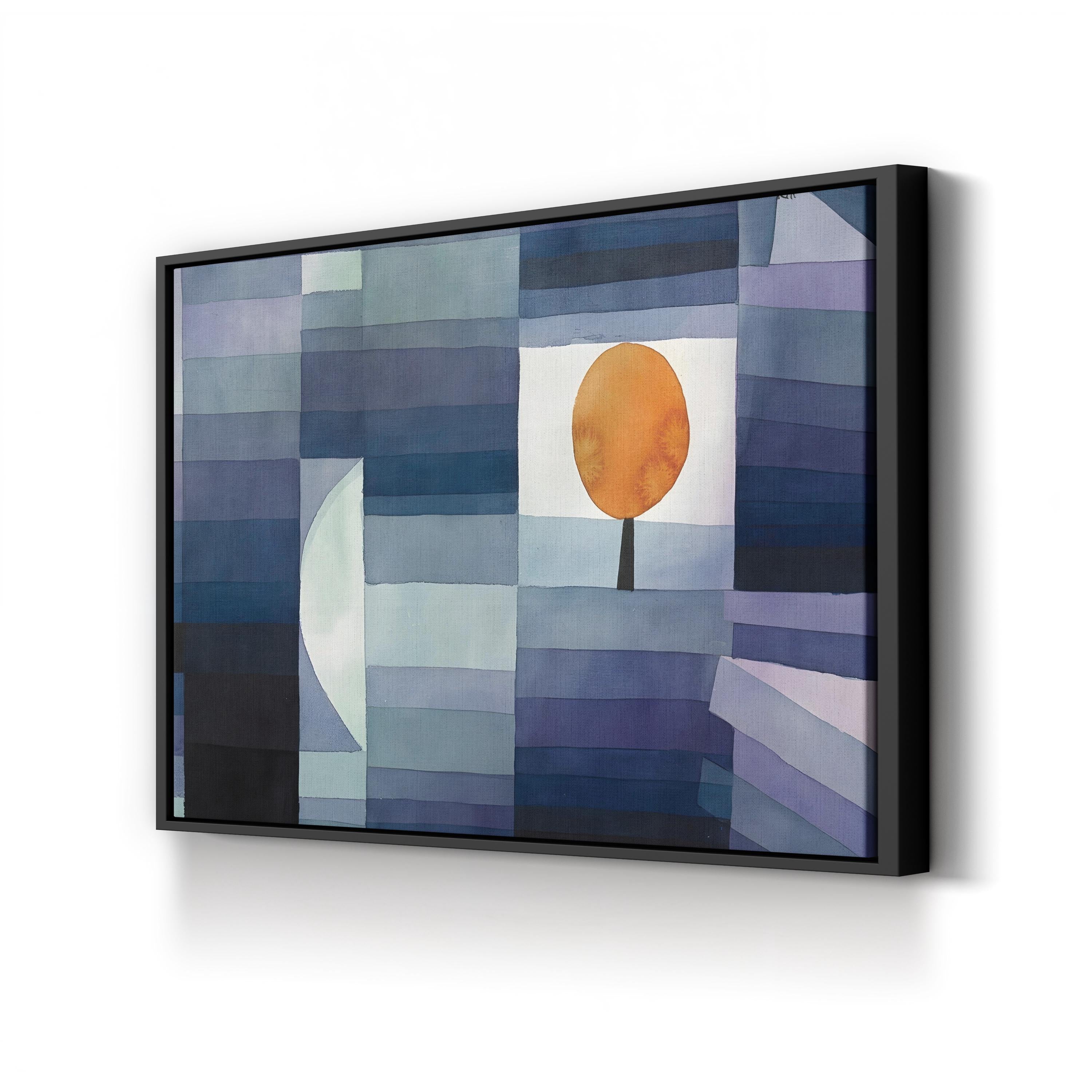 The Harbinger of Autumn, c. 1922 by Paul Klee canvas print in Black frame