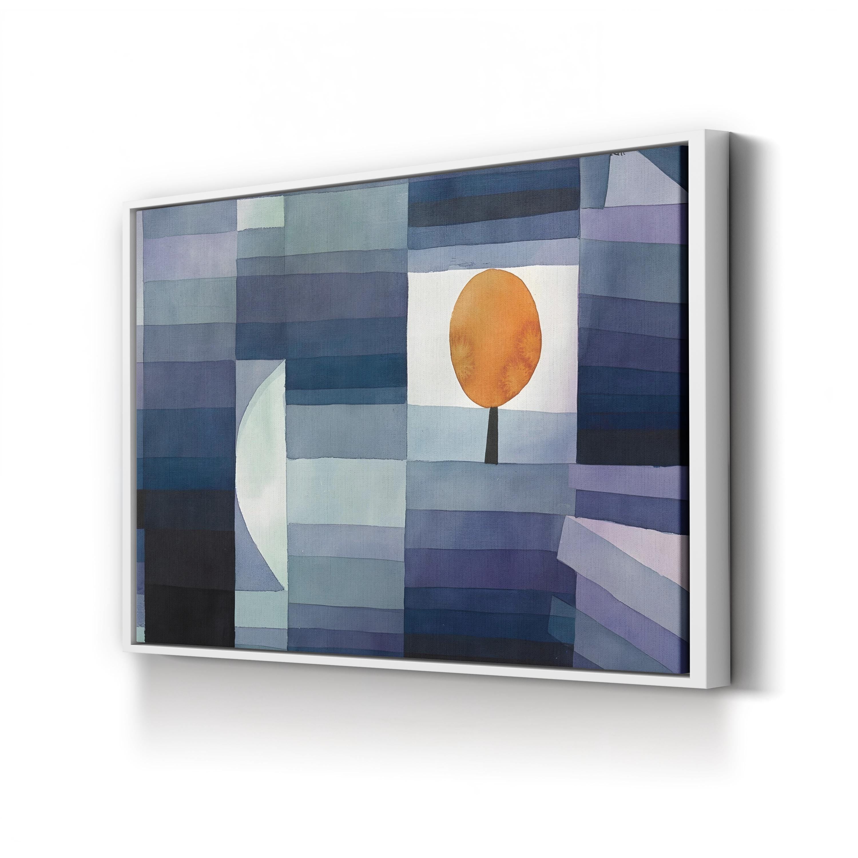 The Harbinger of Autumn, c. 1922 by Paul Klee canvas print in White frame
