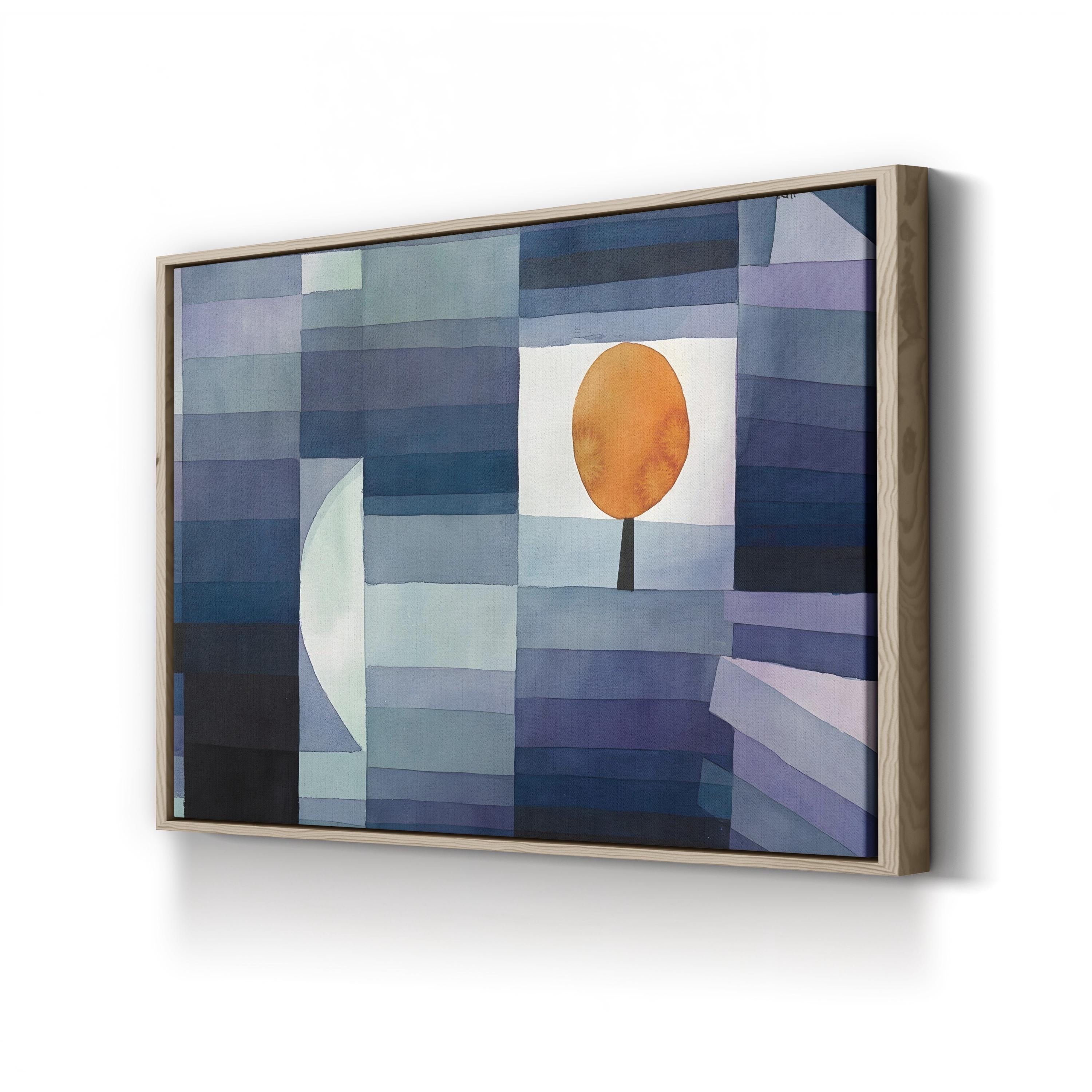 The Harbinger of Autumn, c. 1922 by Paul Klee canvas print in Oak frame