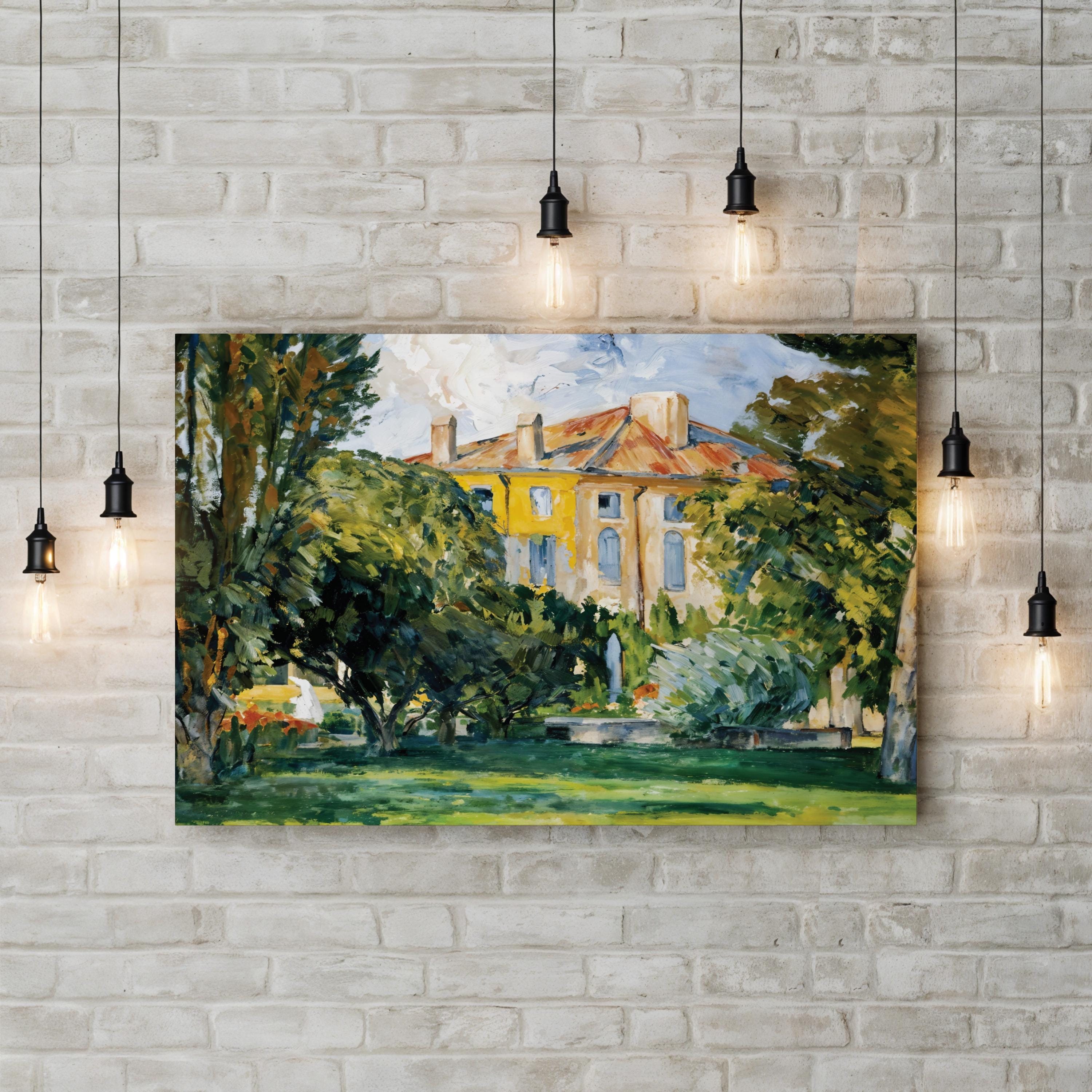 The House at Jas de Bouffan by Paul Cézanne canvas print, standard bare canvas