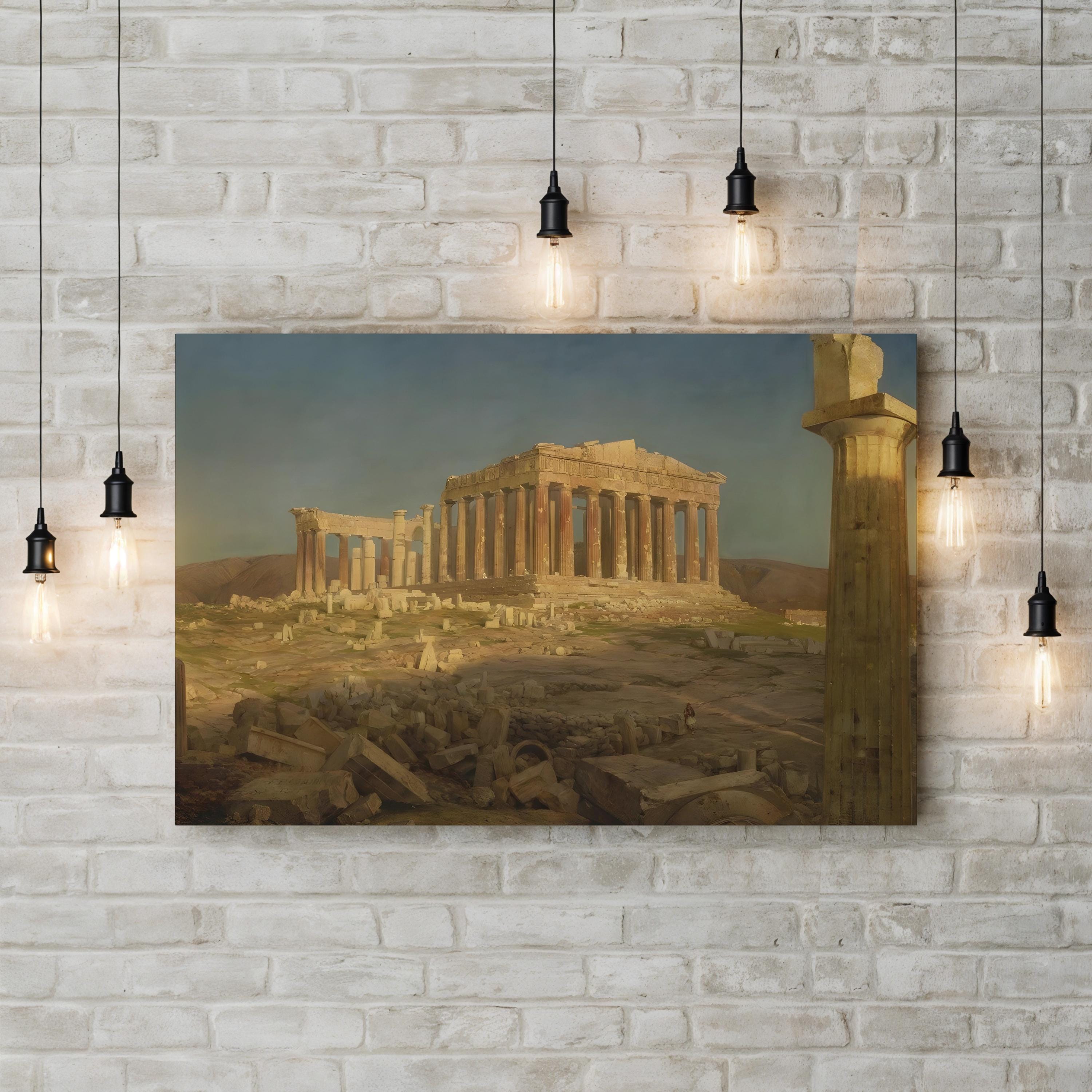 The Parthenon – Classical Architectural Landscape Wall Art by Frederic Edwin Church