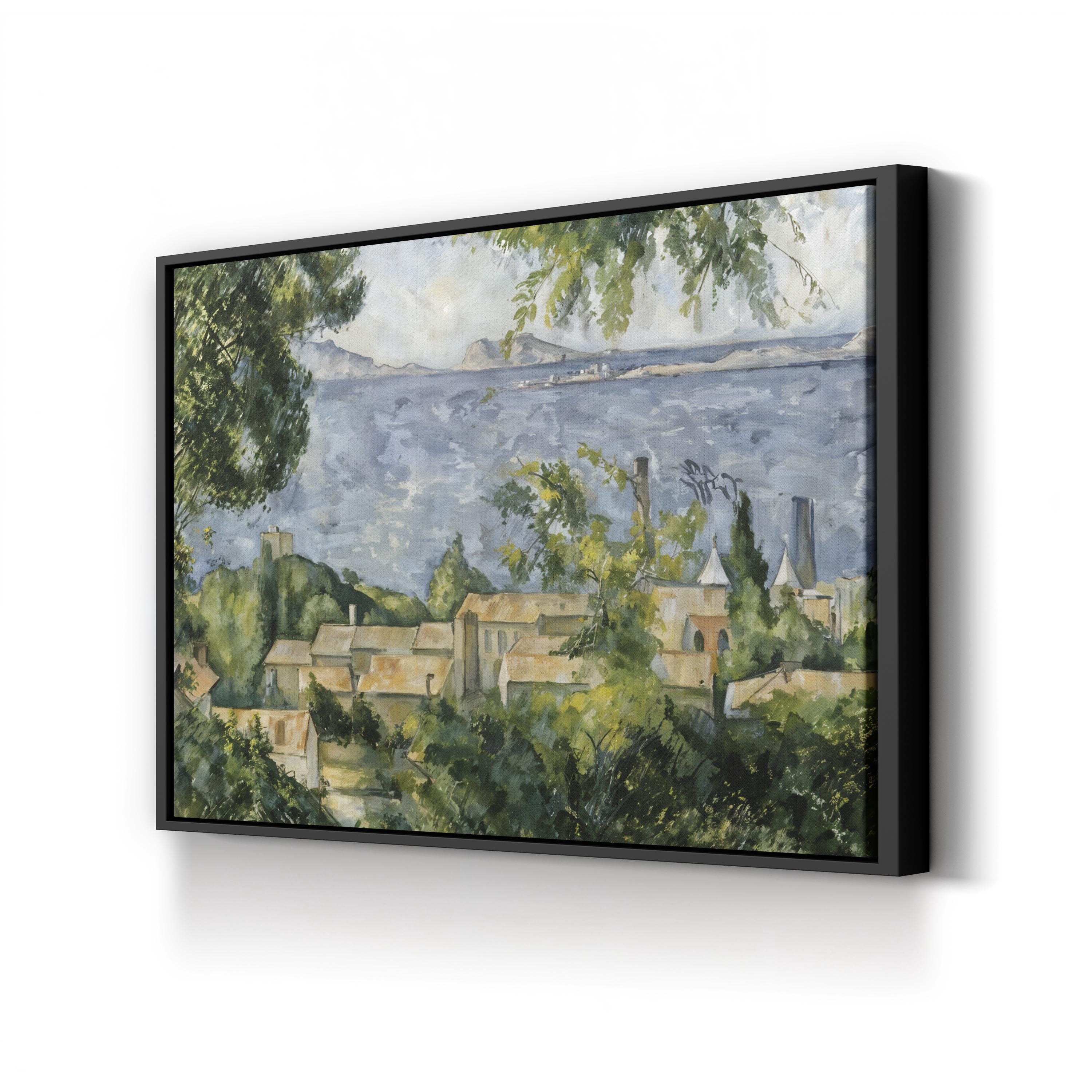 Rooftops of L’Estaque 1883 – Paul Cézanne Wall Art | Post-Impressionist Canvas Print