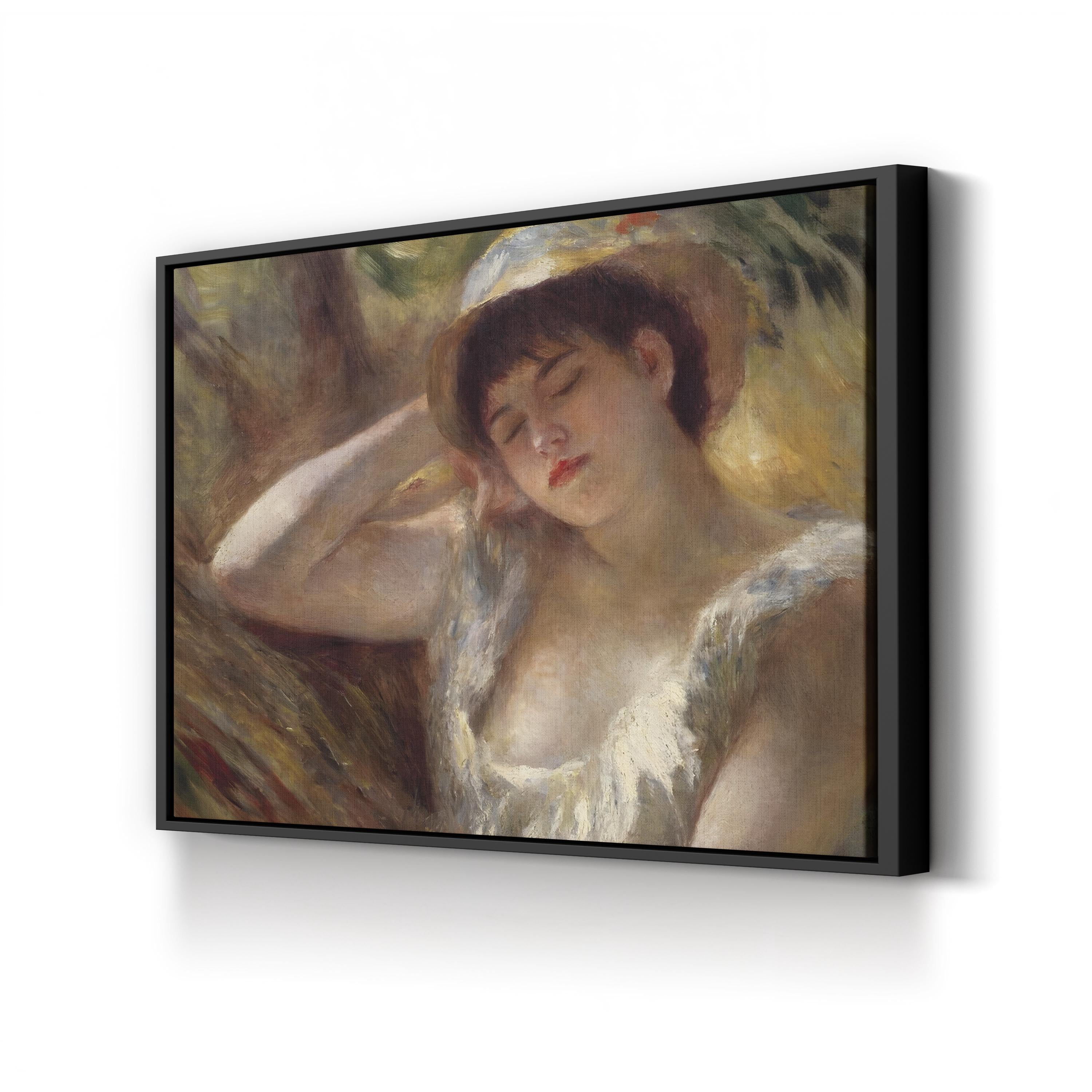 The Sleeper, 1880 Vintage Canvas Print – Pierre-Auguste Renoir Woman Portrait