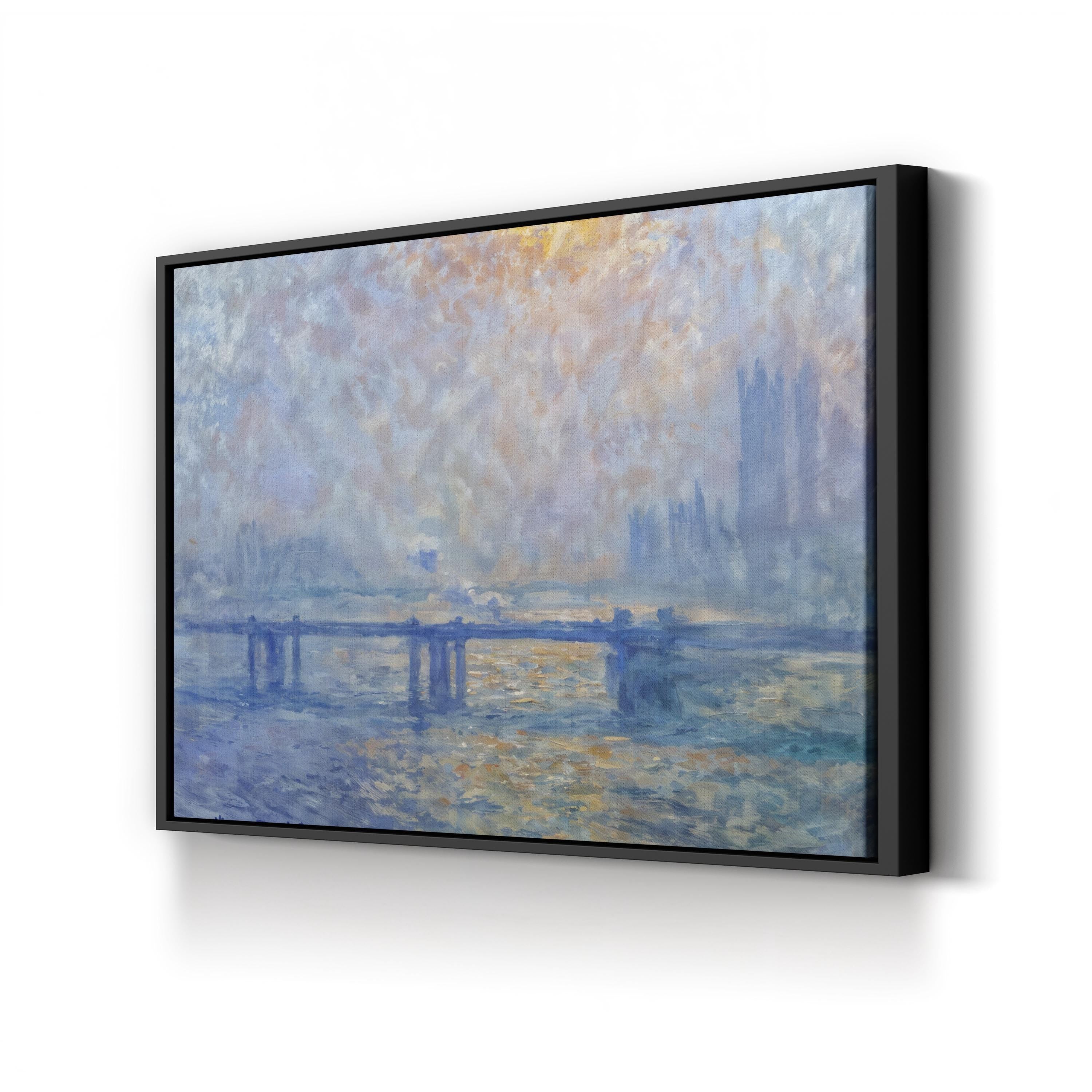 The Thames at Charing Cross Bridge | Claude Monet Impressionist London River Wall Art