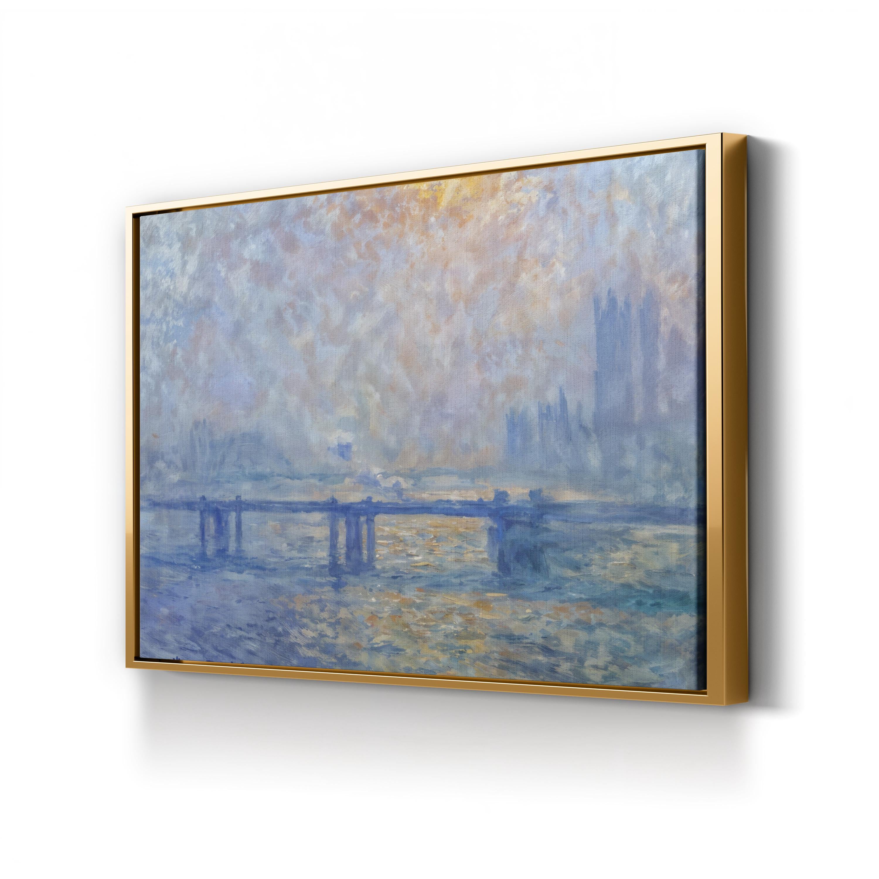 The Thames at Charing Cross Bridge | Claude Monet Impressionist London River Wall Art