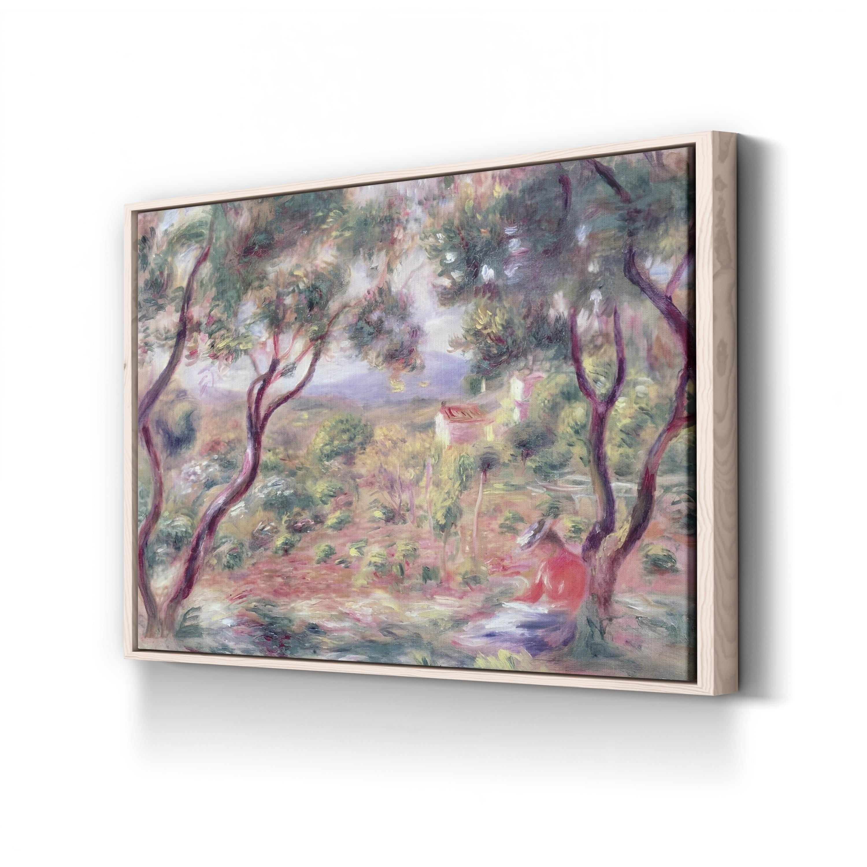 The Vines at Cagnes, 1906 Wall Art by Pierre-Auguste Renoir – Impressionist French Vineyard Canvas Print
