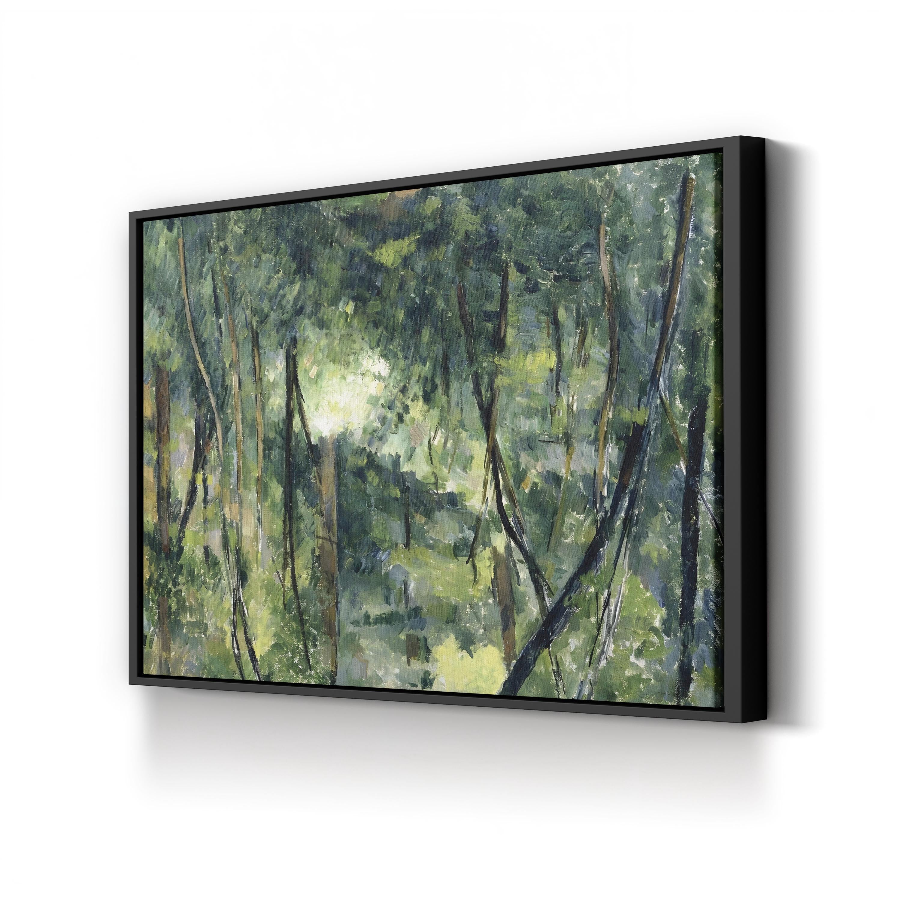 Undergrowth 1885 Forest Scene – Paul Cézanne Wall Art | Woodland Landscape Canvas Print
